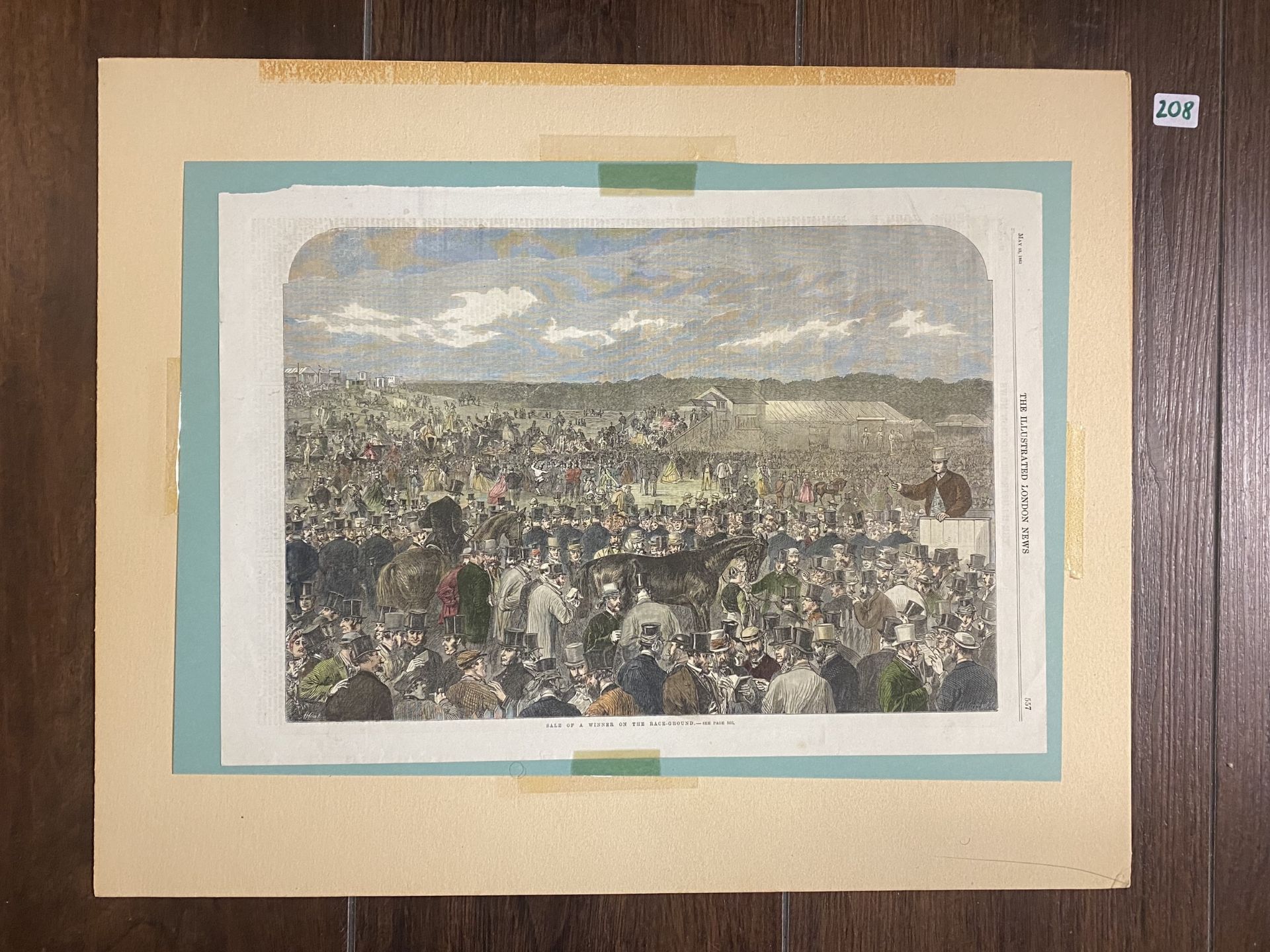 Kolorierter Stich M Jackson Zwitung von 1863 - Bild 2 aus 3