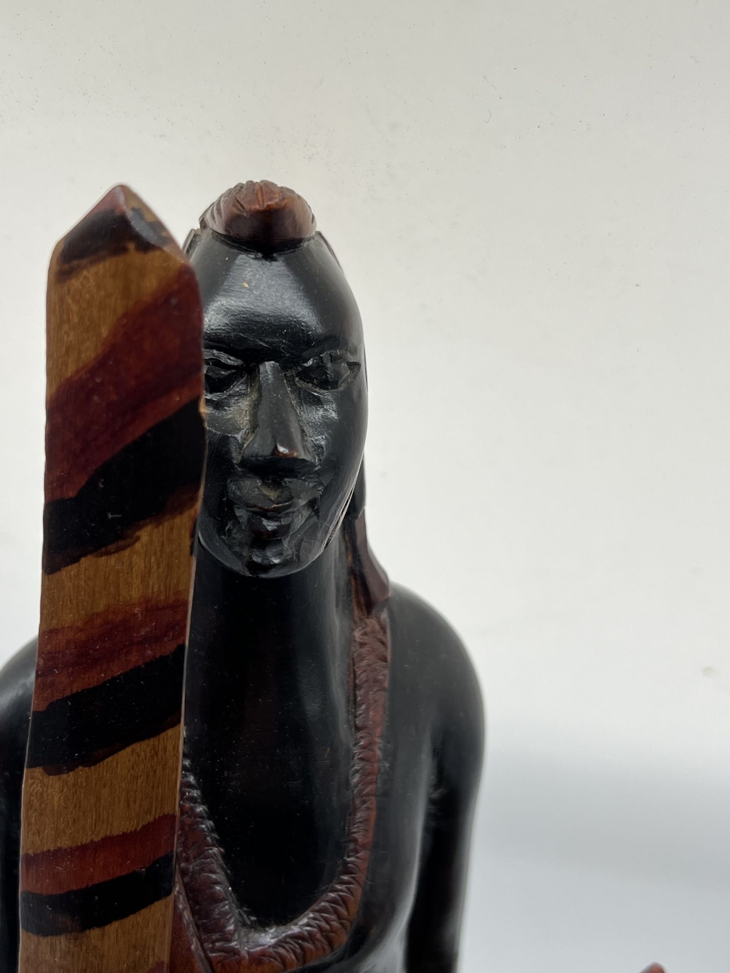 "Massai-Krieger" Figur, Holz - Bild 7 aus 7
