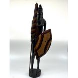 "Massai-Krieger" Figur, Holz