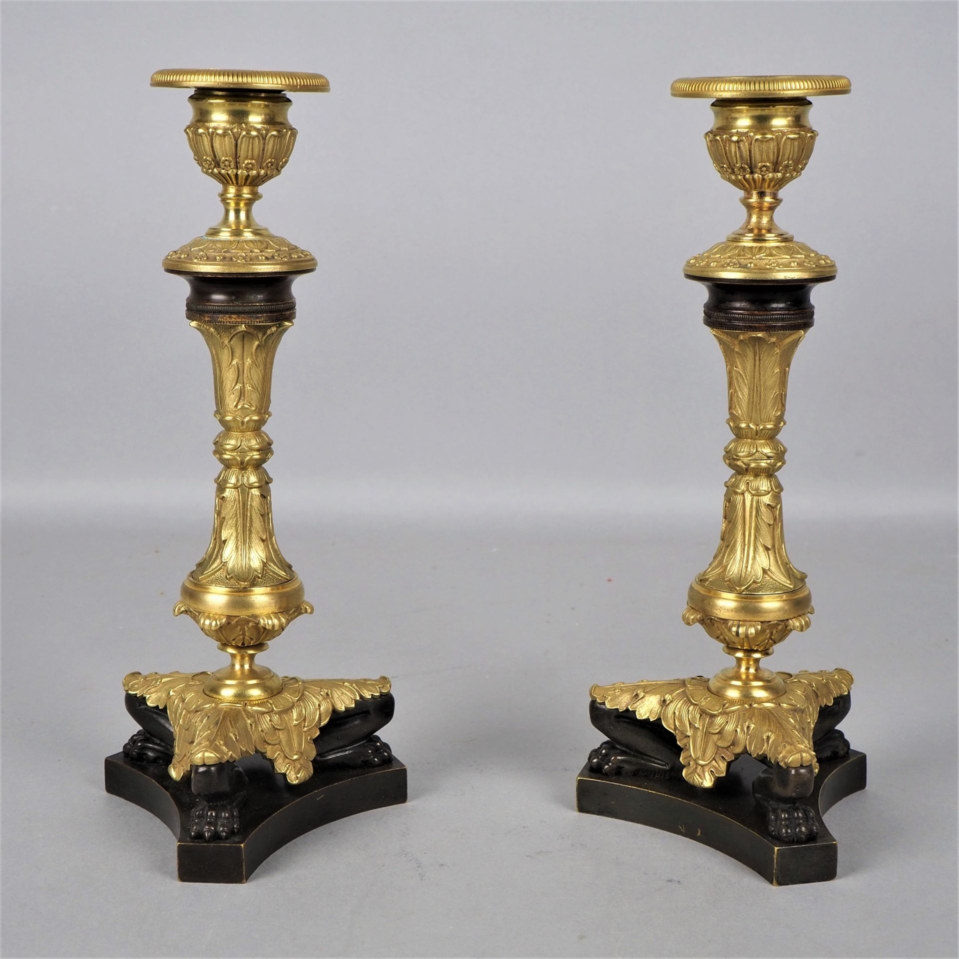 Pair of Empire candlesticks, France circa 1840
