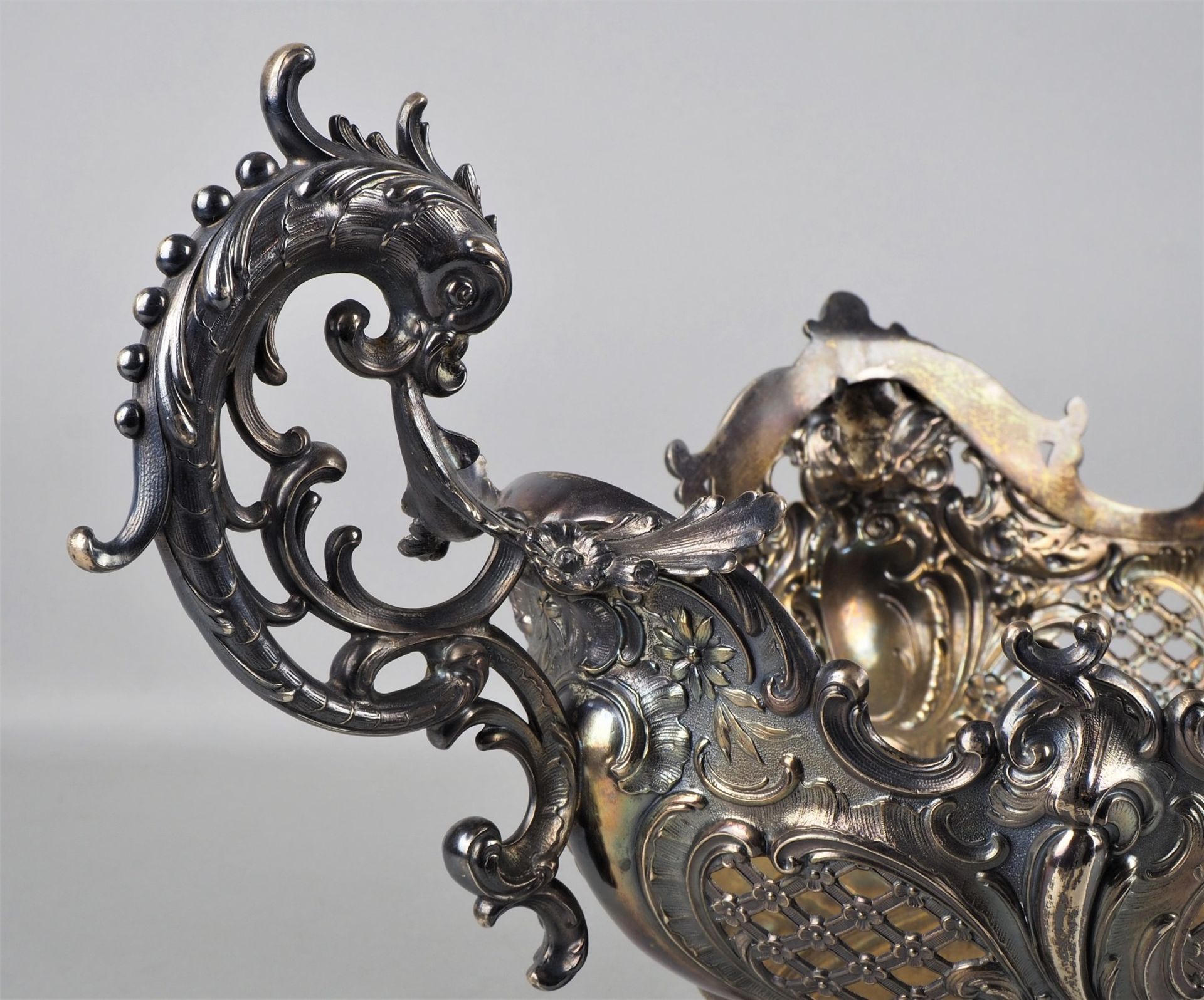 Bruckmann & Söhne, Large silver Jardiniere, Neo-Baroque circa 1880 - Image 5 of 6