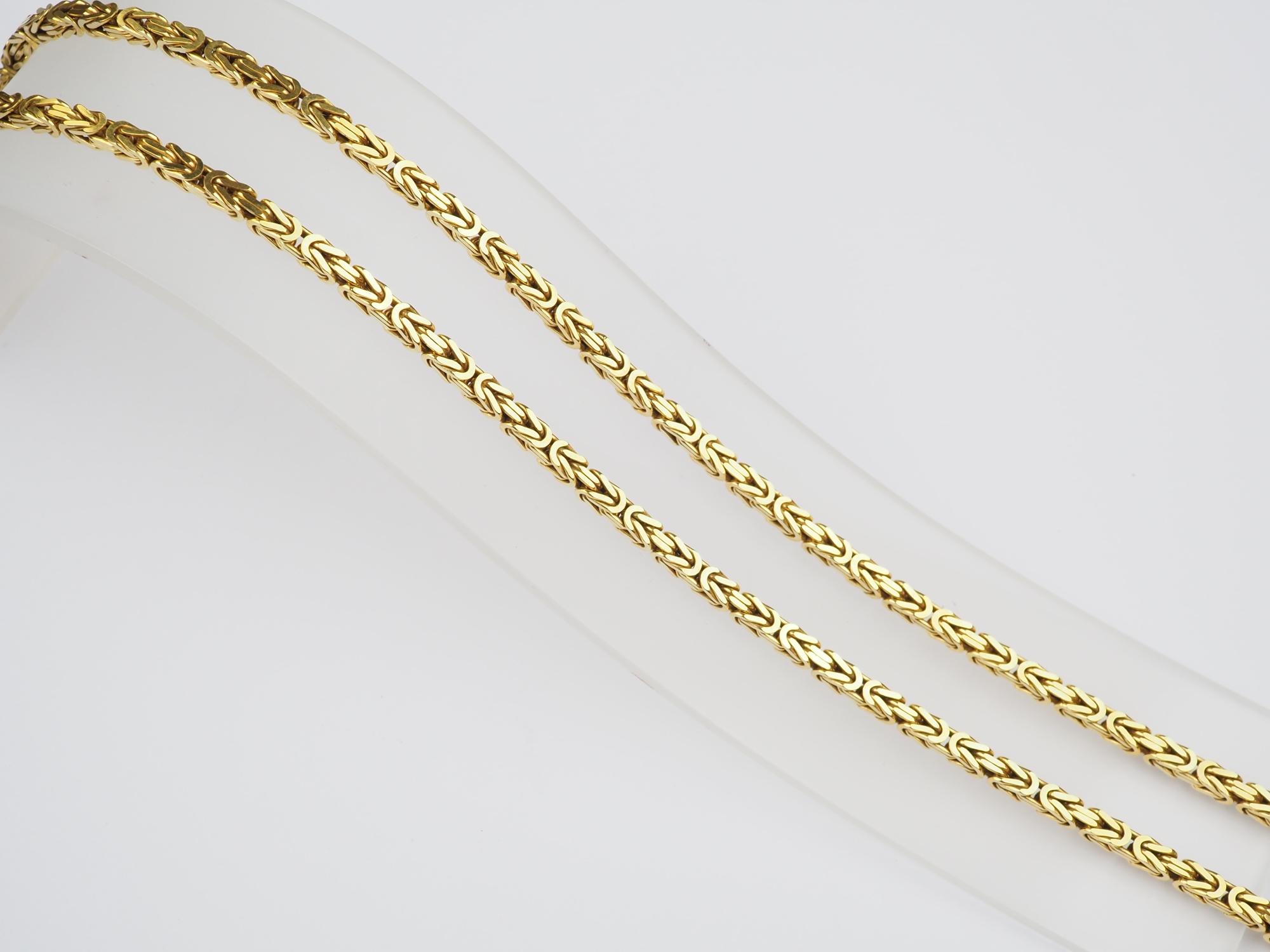 Long Byzantine chain 14K gold, 66.7g