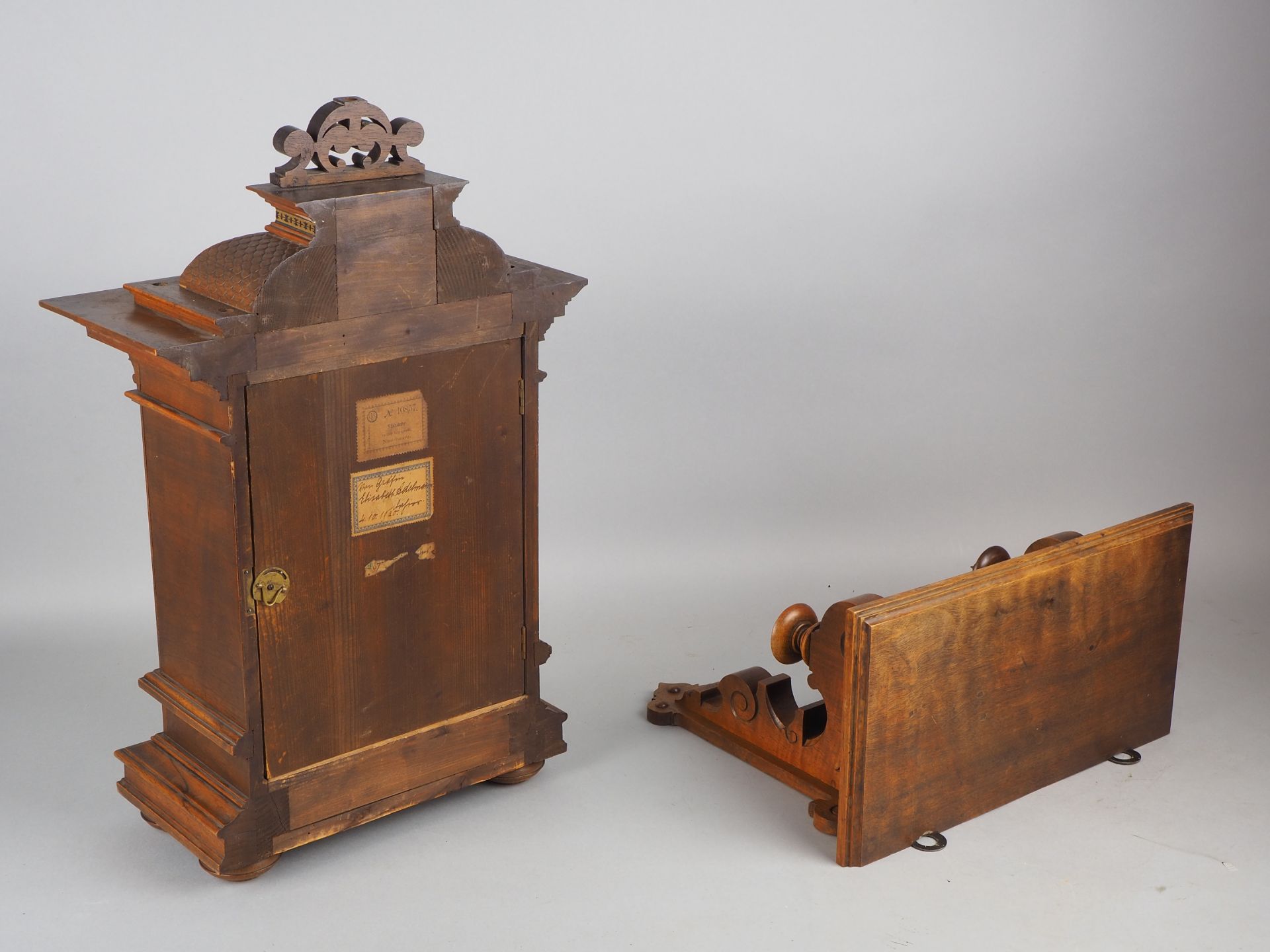 Lorenz Furtwängler & Söhne (LSF), mantel clock with console, c. 1880 - Image 5 of 7