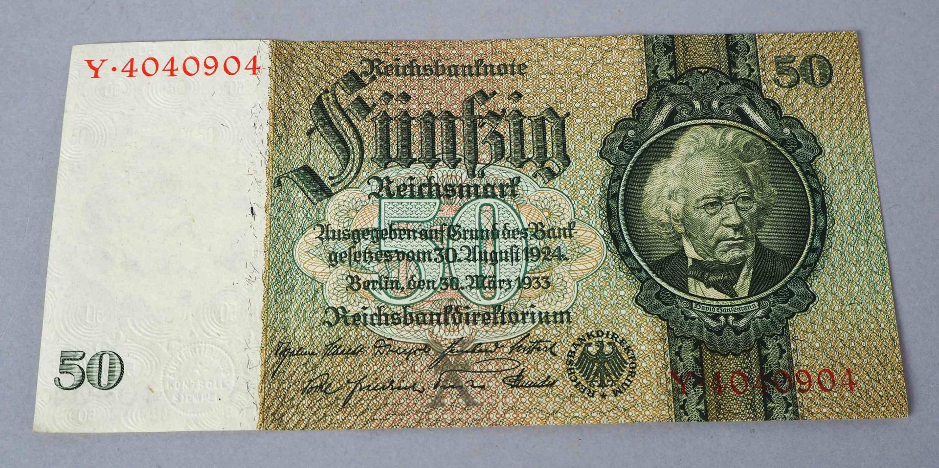 Konvolut Reichsbanknoten / NS Reichsmark 1923 - 1942 - Image 3 of 6