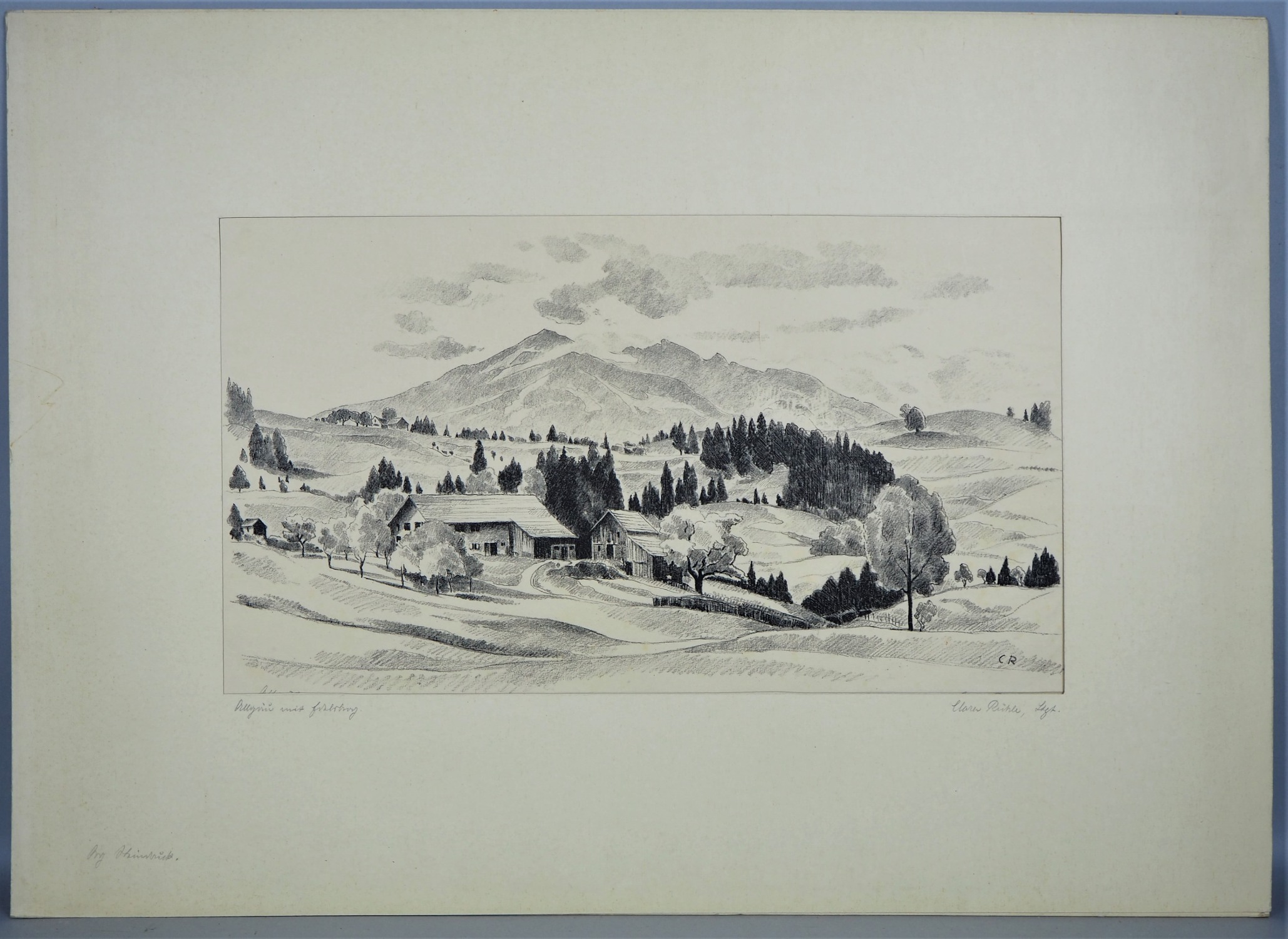 Clara Rühle (1885-1947) - art portfolio with signed etchings and prints. - Image 7 of 9