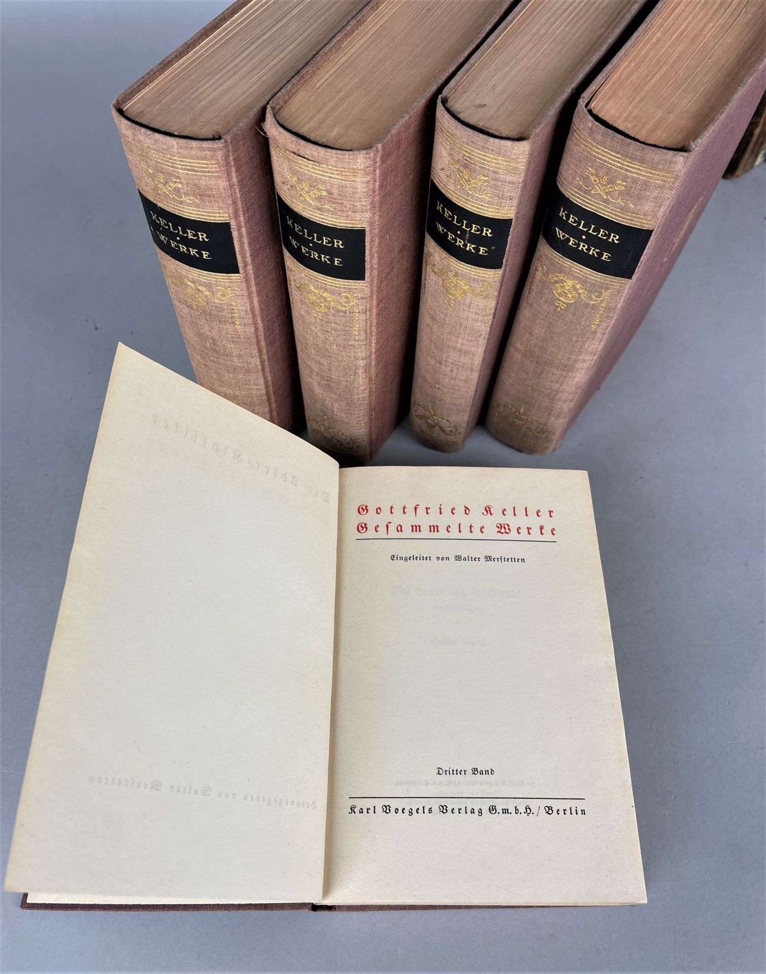 Konvolut 25 Bücher, ca. 1800  - 1929 - Bild 7 aus 8