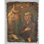 Barock Gemälde, hl. Franziskus von Assisi, 17. Jh.