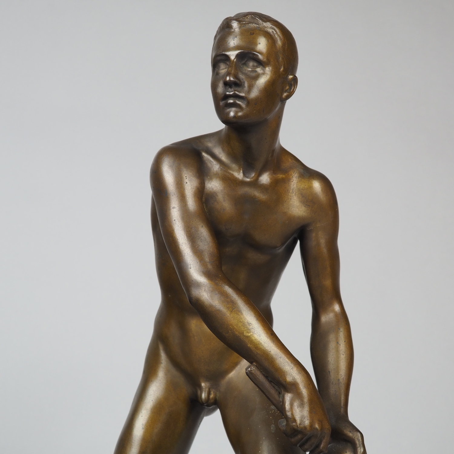 Male Nude of a Relay Runner by August Kattentidt ca. 1930 - Image 5 of 6