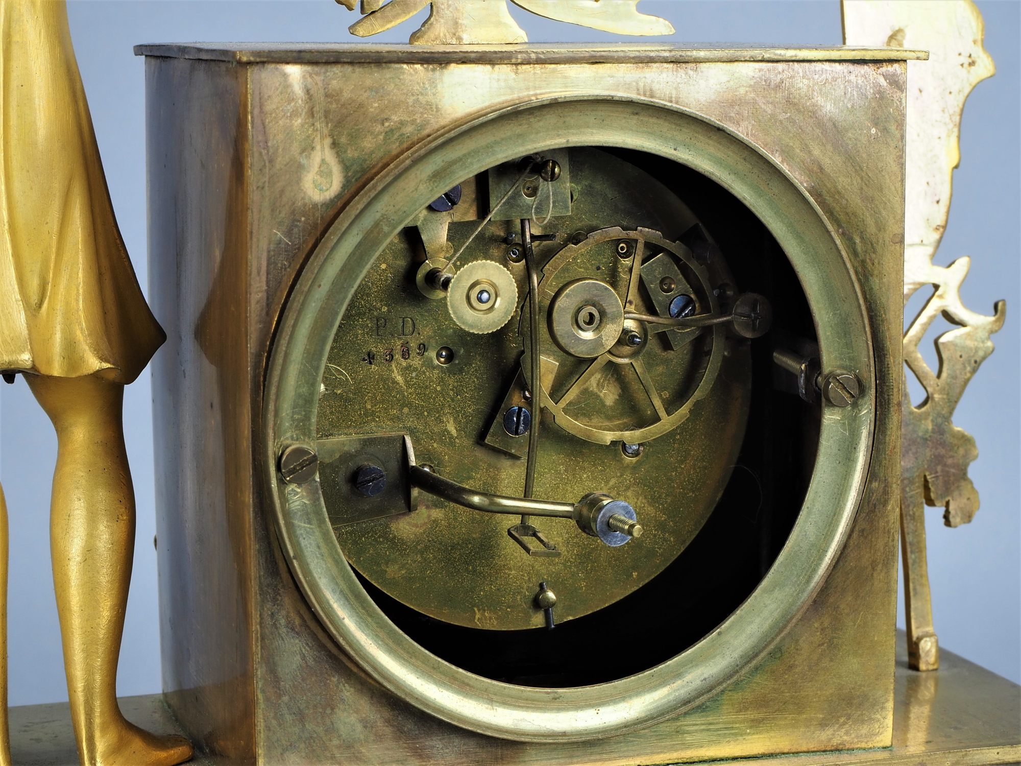 Classicist mantel clock, France around 1800 - Image 6 of 6