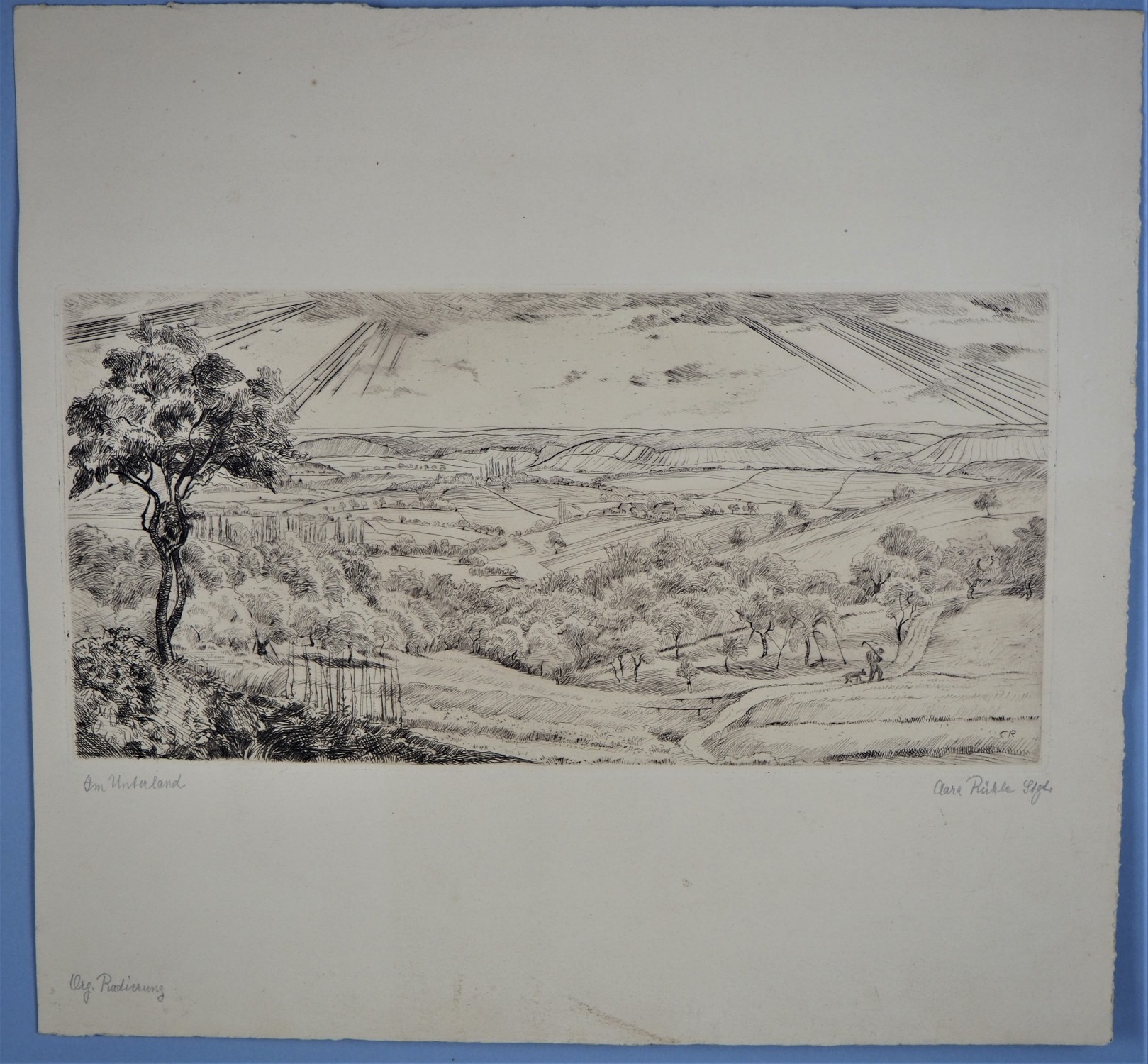 Clara Rühle (1885-1947) - art portfolio with signed etchings and prints. - Image 6 of 9