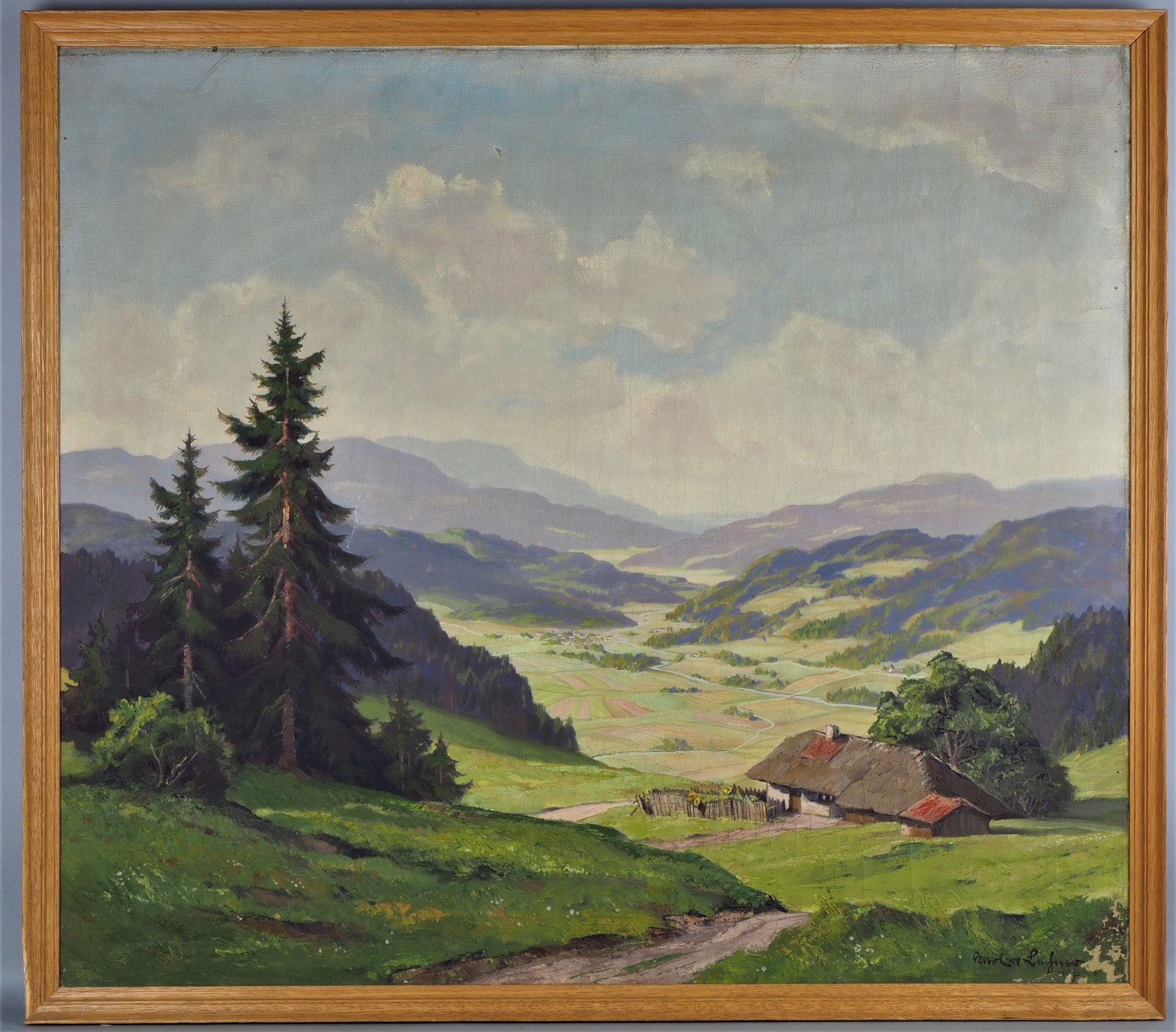 Alpine landscape, early 20th century. 