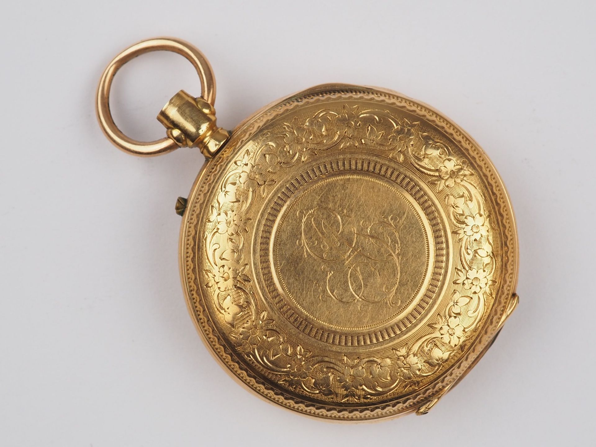 Lady's pocket watch in gold case around 1900 - Image 2 of 4