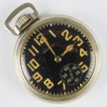 2. WK Militär-Taschenuhr "Waltham", um 1940