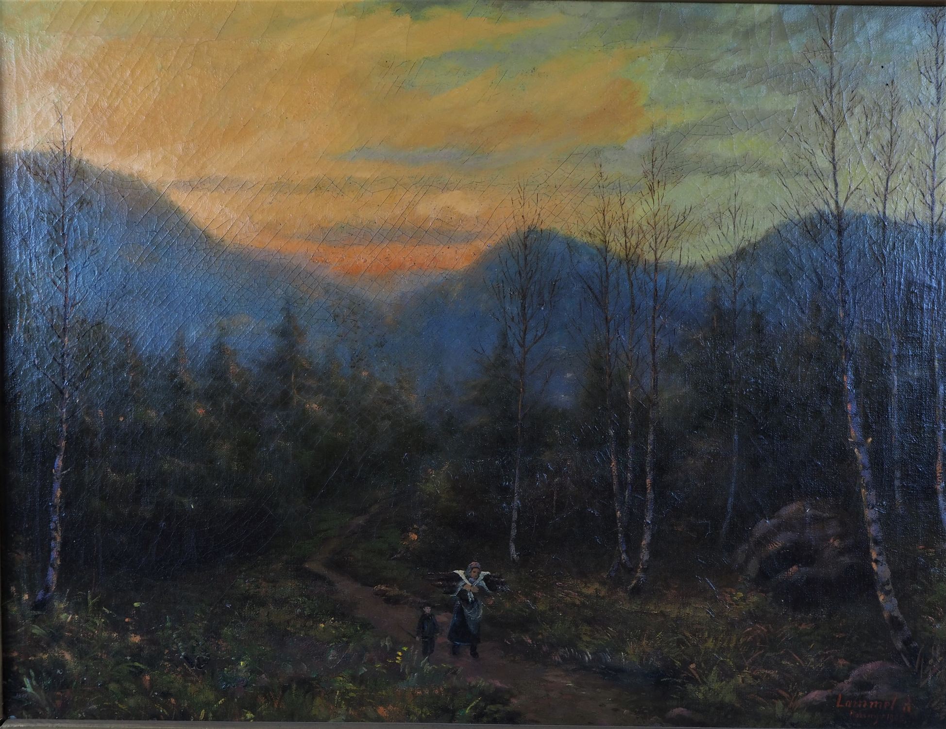 Alpine landscape in the fog, 1905 - Image 2 of 4