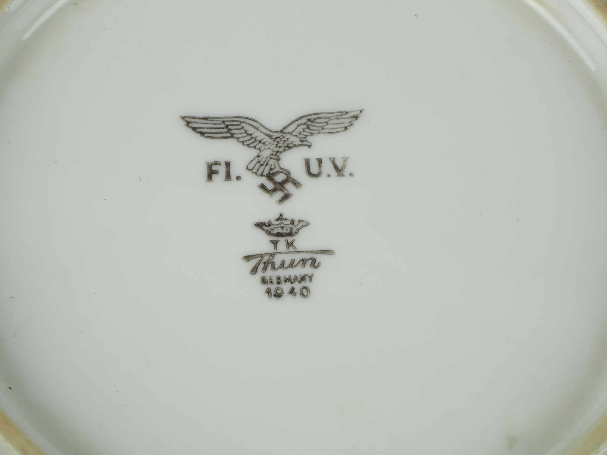 3 Canteen soup plates, Luftwaffe / Wehrmacht - Image 5 of 5