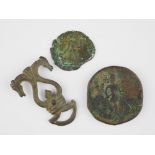 Paar römische Münzen