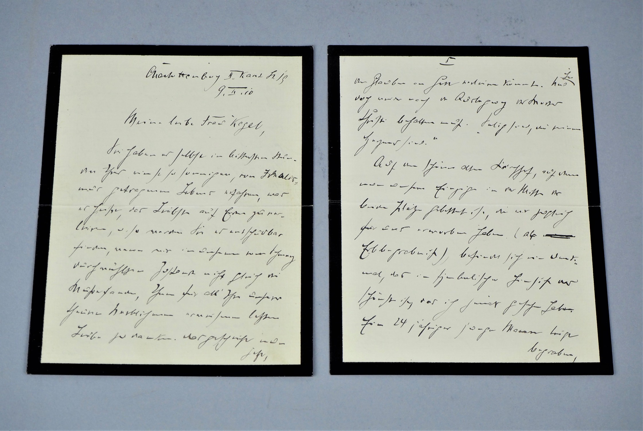 Max Kretzer, portfolio with letters, c. 1910 - Image 3 of 7