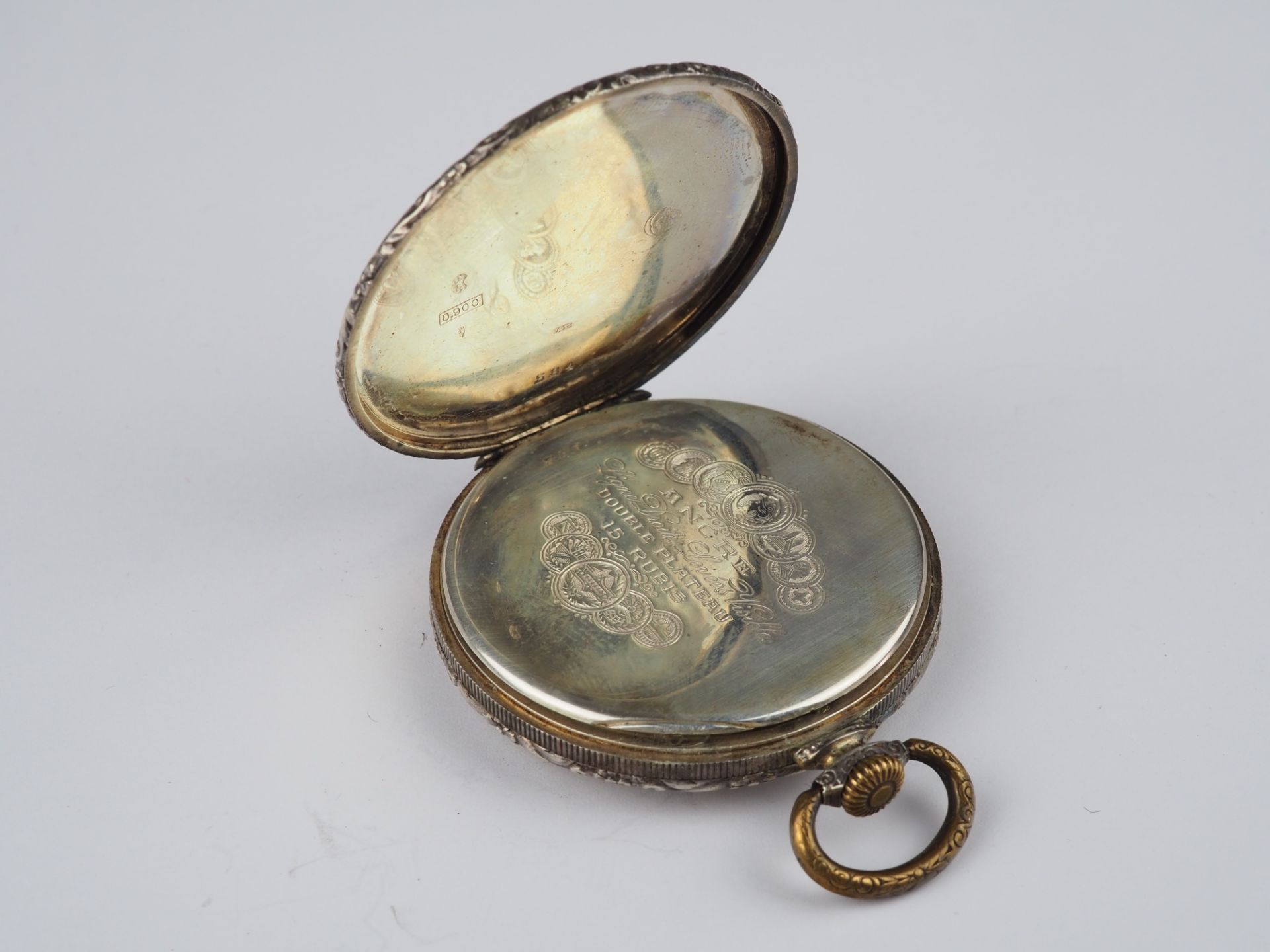 Swiss Lépine pocket watch by Elida, silver case, circa 1920. - Image 4 of 4