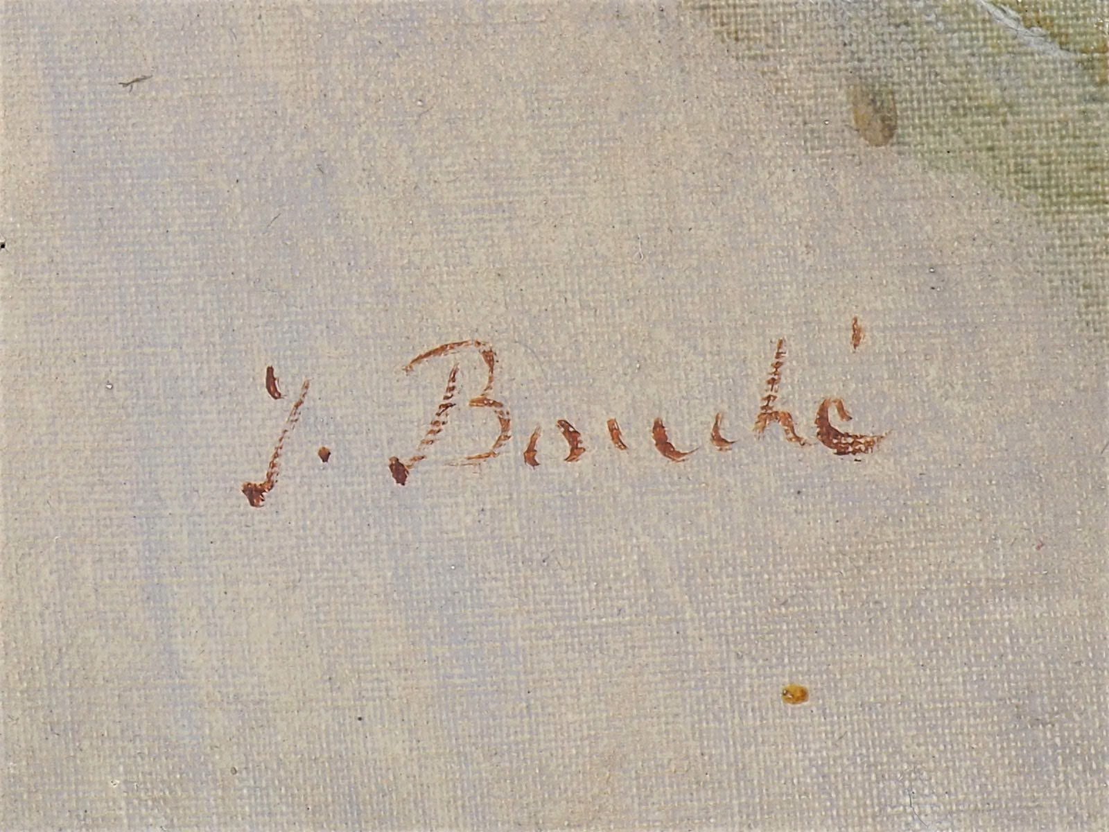 Portrait of a lady at the end of the 19th century - signed. "J. Bouché" - Image 3 of 4