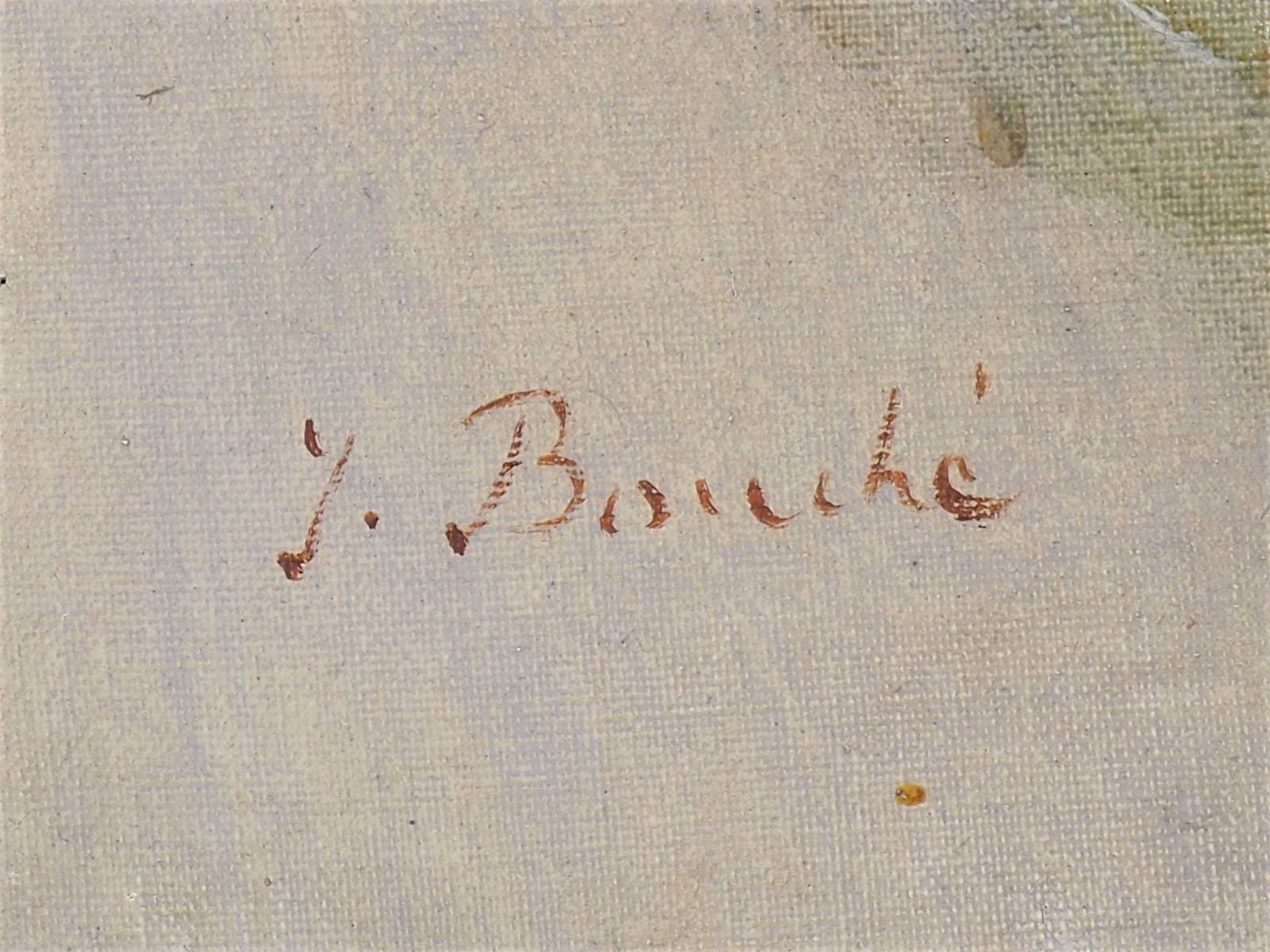 Portrait of a lady at the end of the 19th century - signed. "J. Bouché" - Image 3 of 4