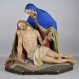 Pieta aus Gips, um 1900