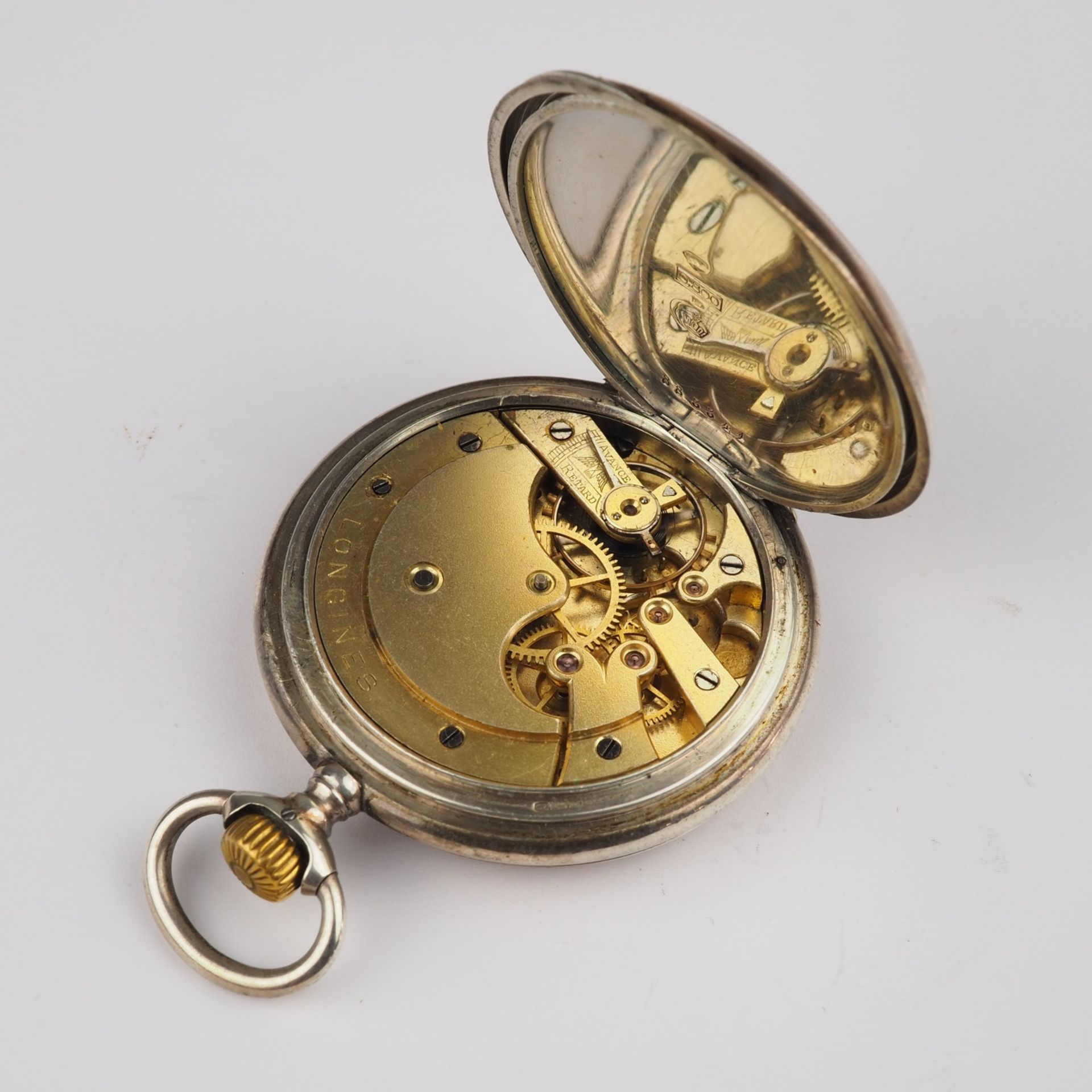 Swiss men's pocket watch "Longines", around 1900. - Image 3 of 3