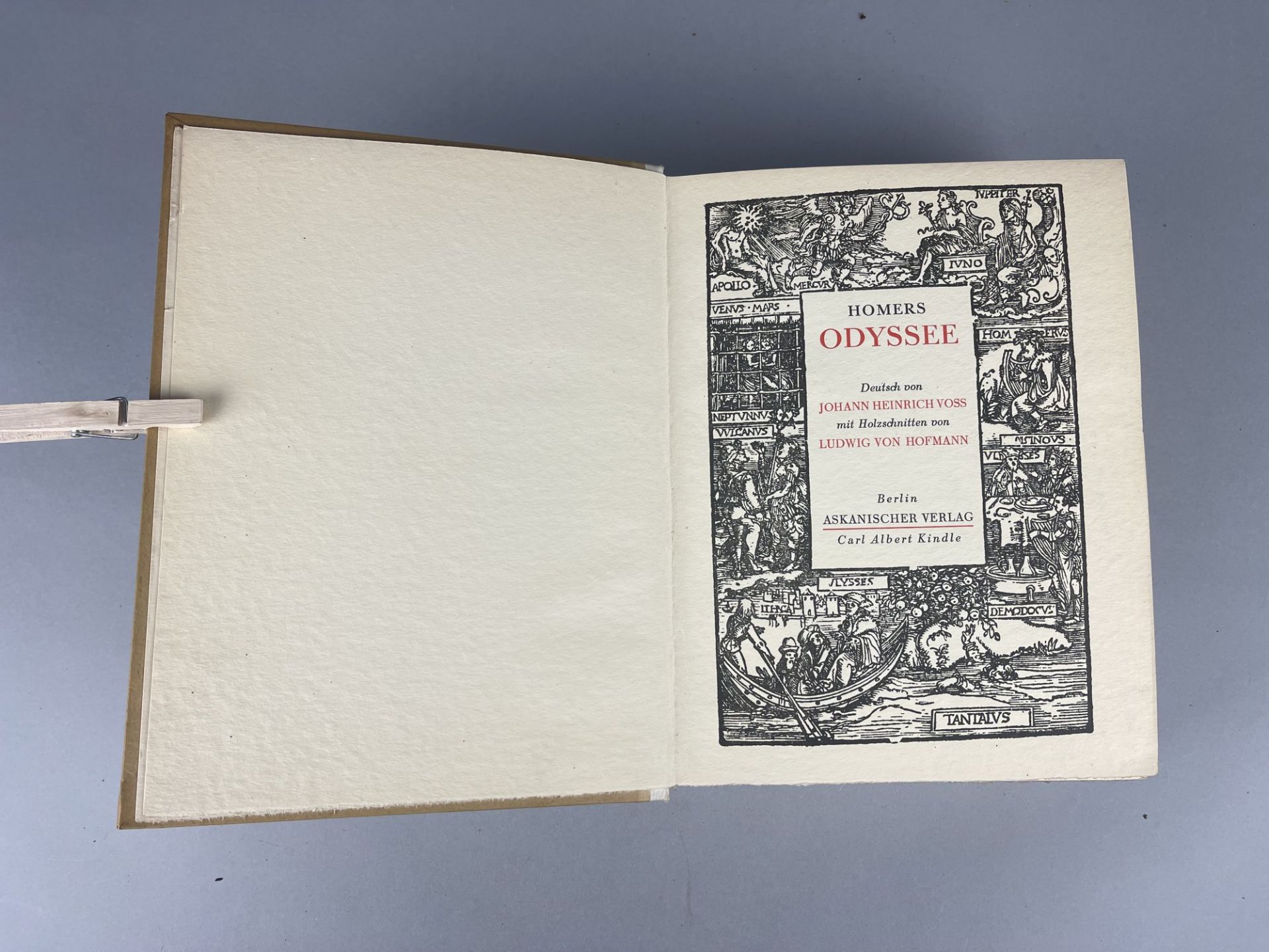 Homer, Odysee, Deutsch von Johann Heinrich Voss, ca. 1920/1930 - Bild 4 aus 9