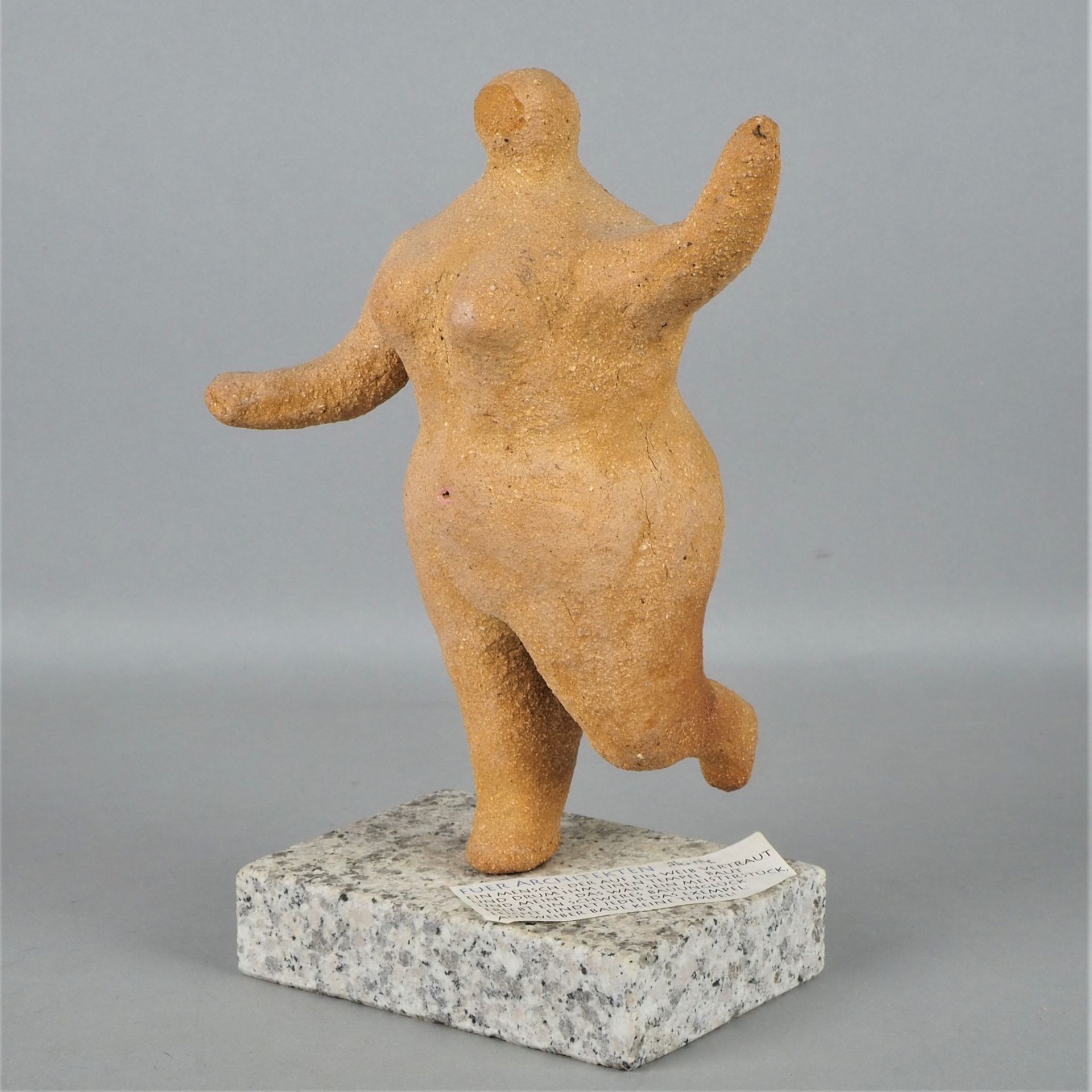 Terracotta table figure "Fat lady", 20th c.