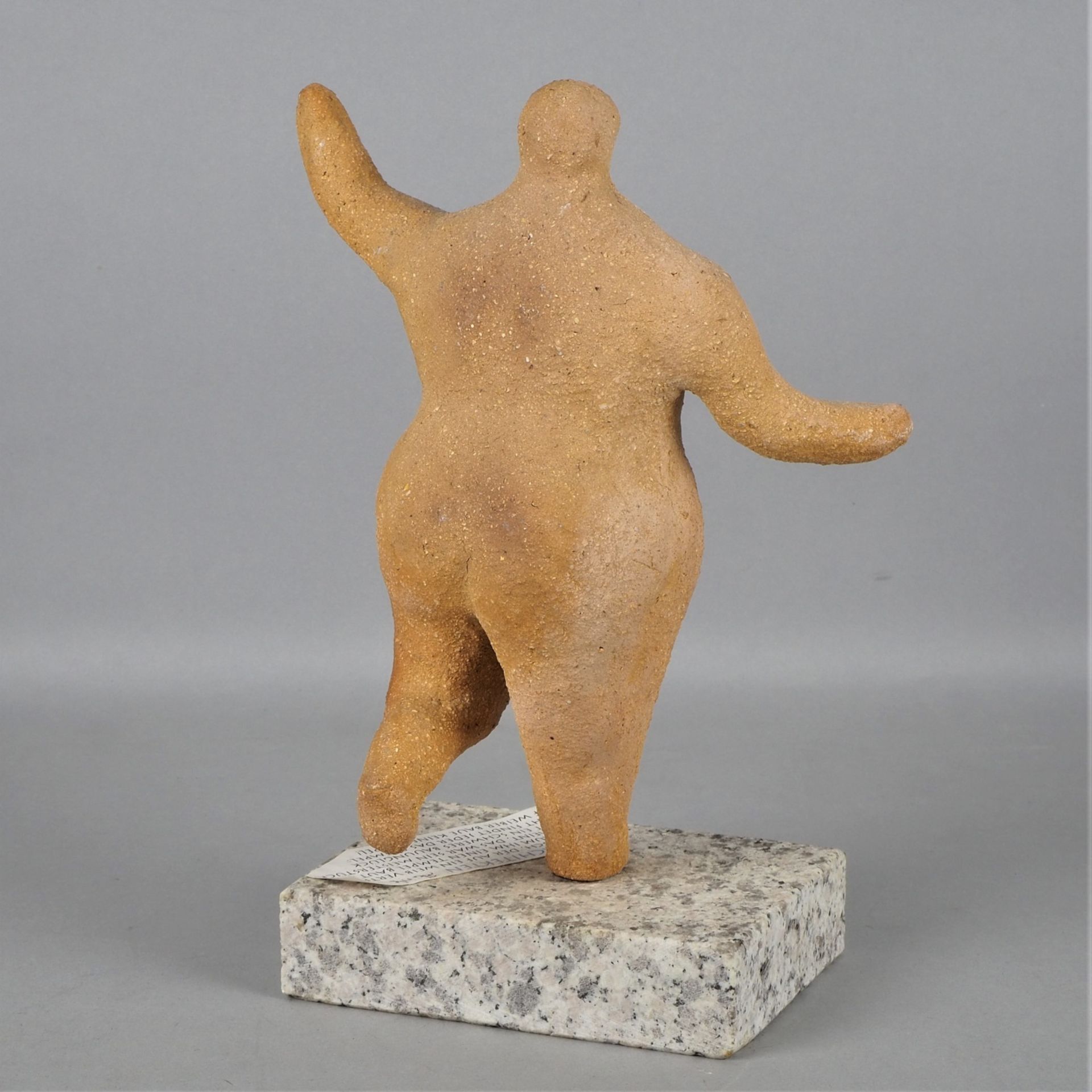 Terracotta table figure "Fat lady", 20th c. - Image 2 of 3