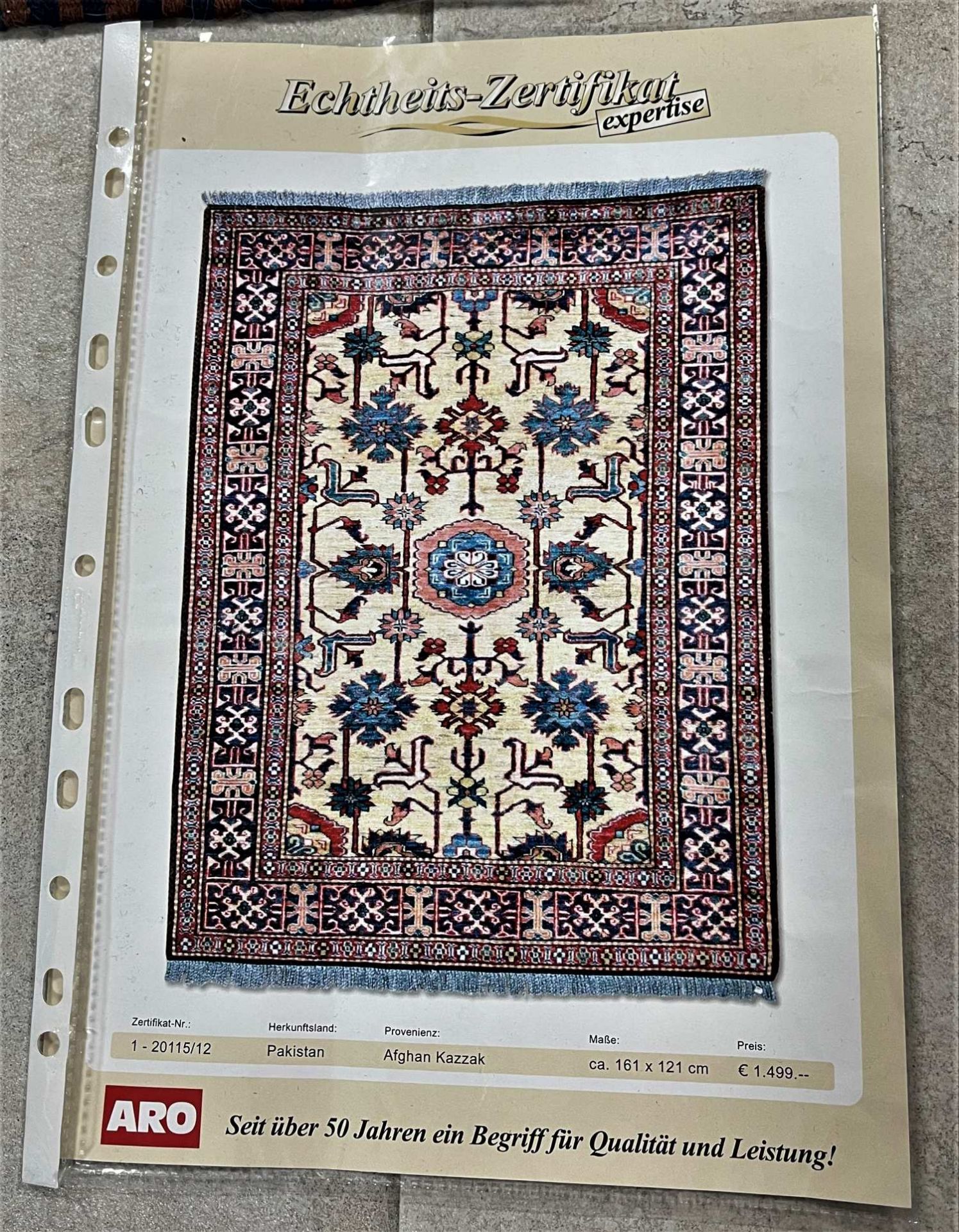 Oriental rug from Pakistan "Afghan Kazzak" - 161 x 121 cm - Image 4 of 7