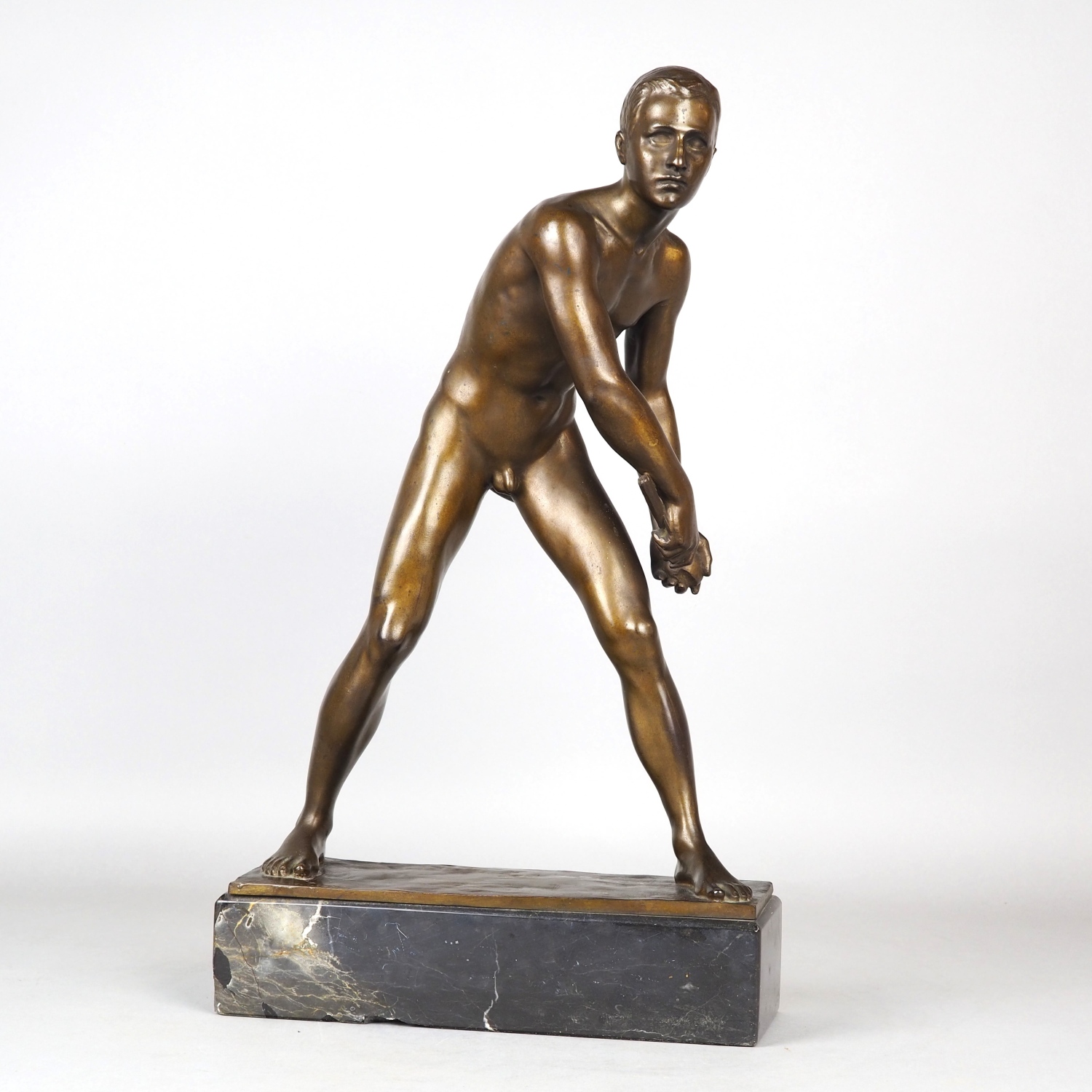 Male Nude of a Relay Runner by August Kattentidt ca. 1930