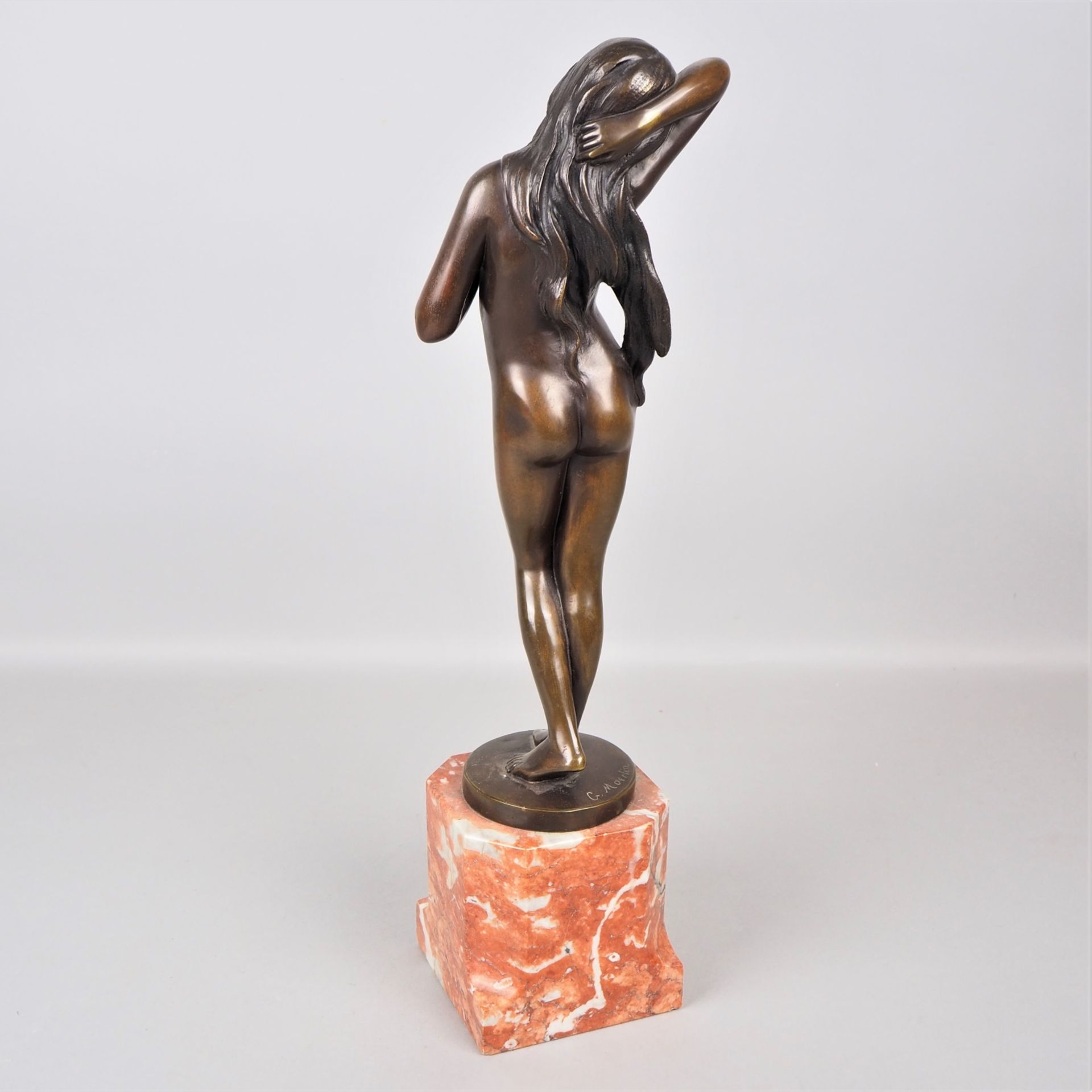 G. Moerlin, female nude in bronze, c. 1900 - Image 2 of 3