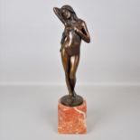 G. Moerlin, weiblicher Akt aus Bronze, um 1900