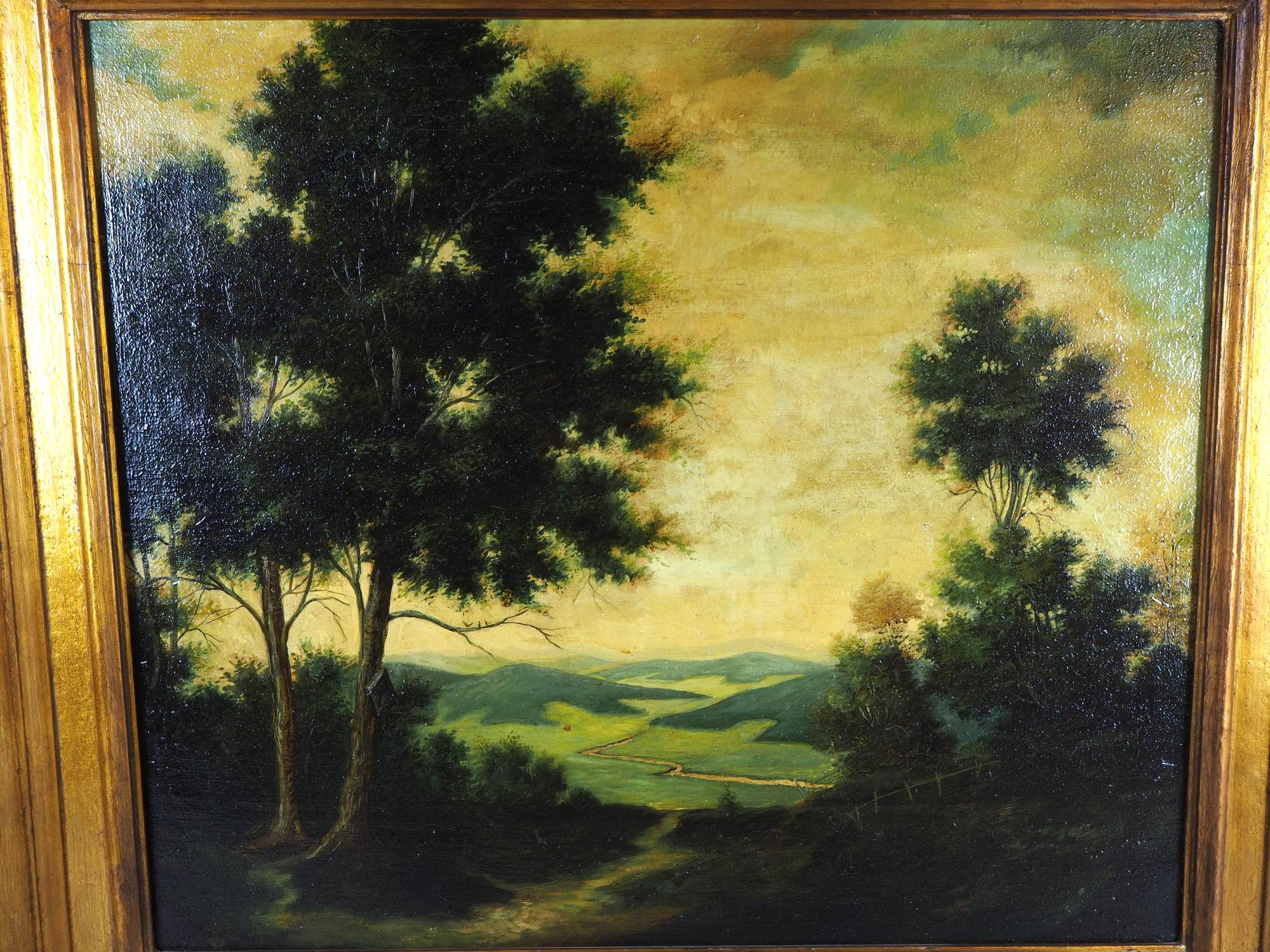 Wide landscape, 19th century. - Image 2 of 3