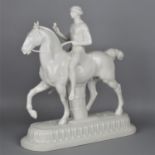 Adolph Amberg, Porzellanfigur KPM Berlin "Der Bräutigam zu Pferde als römischer Krieger" aus dem Ho