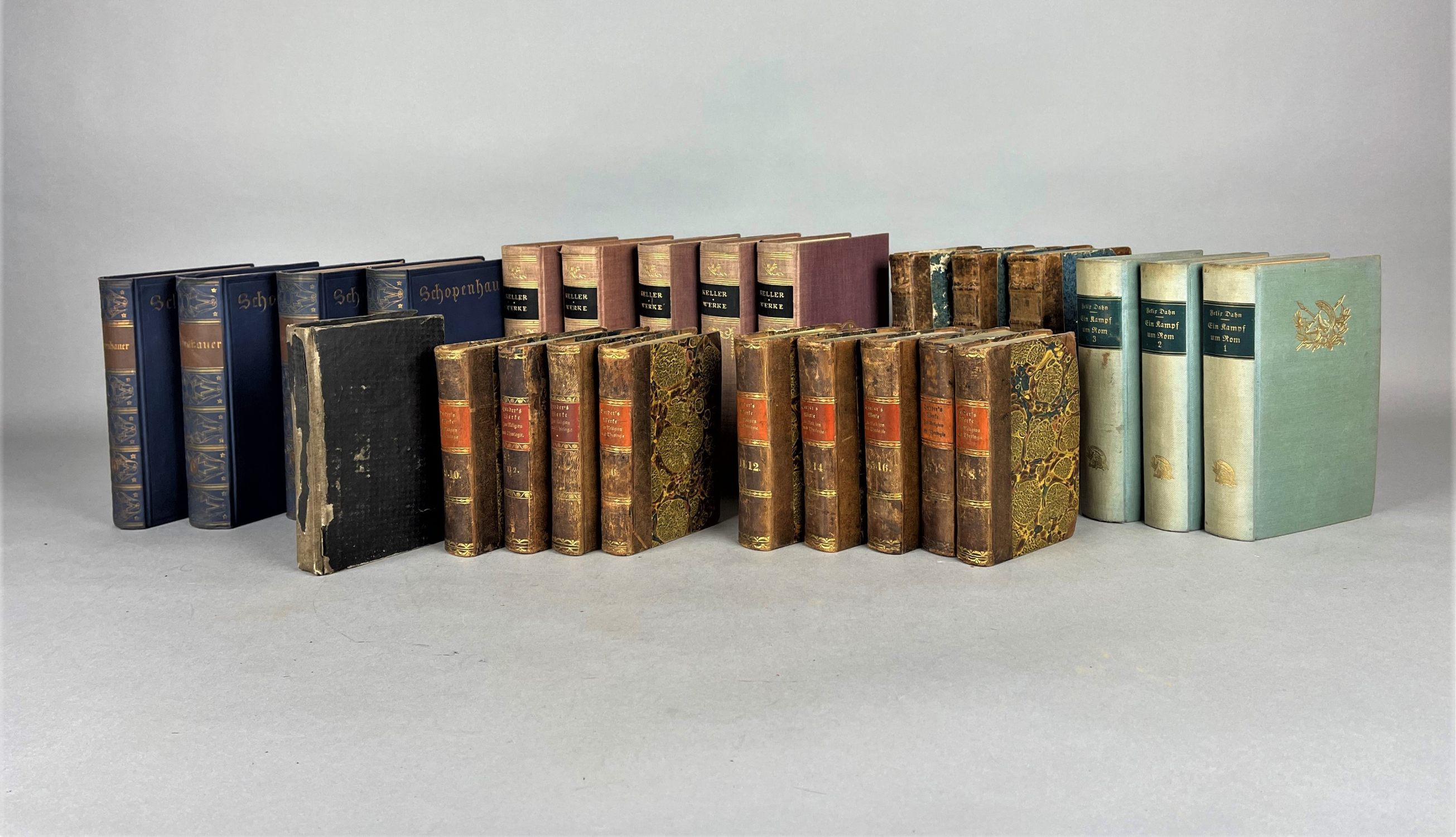 Mixed lot of 25 books, ca. 1800 - 1929