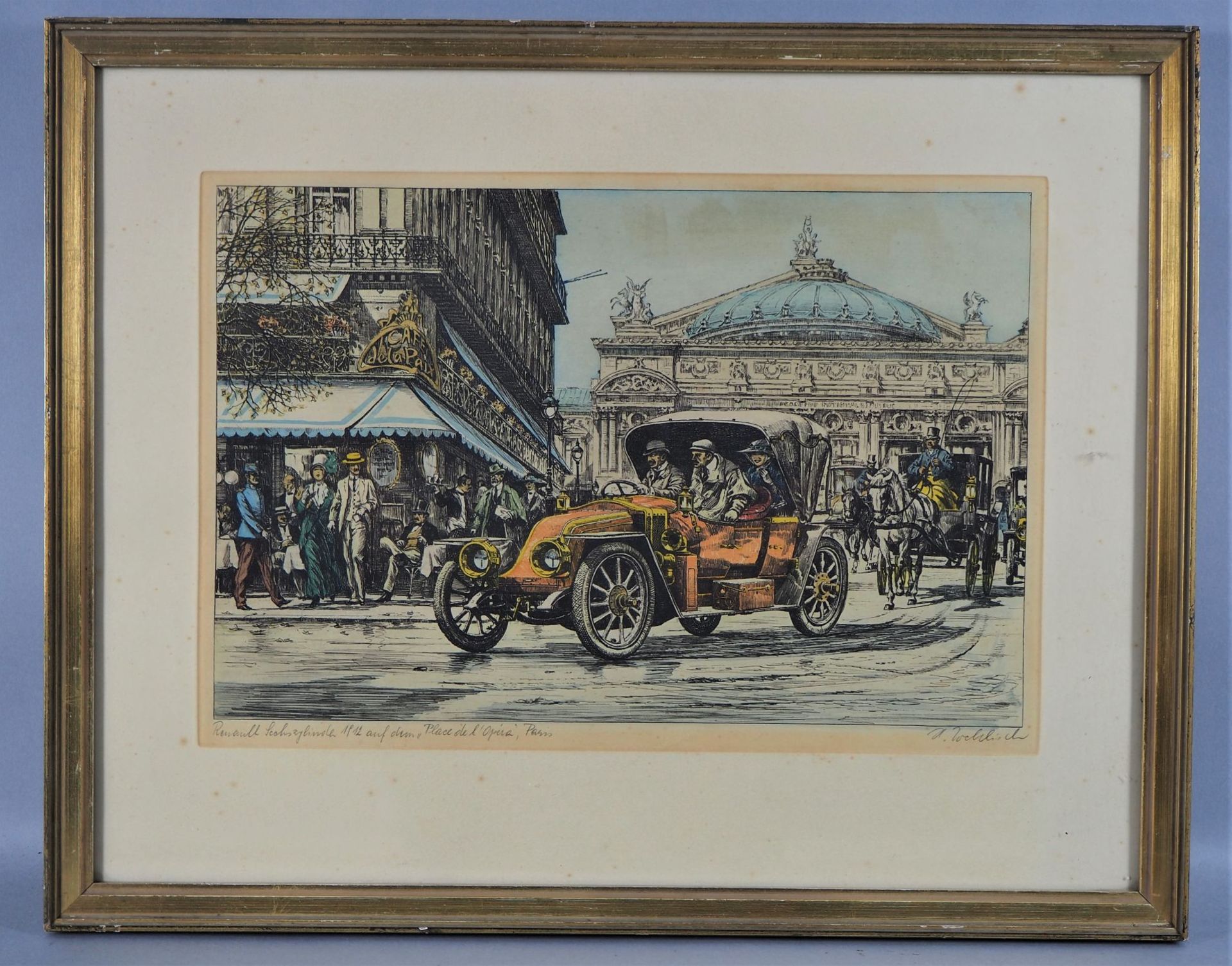 Heinz Welisch, two copperplate Renault, early 20th c. - Image 2 of 9