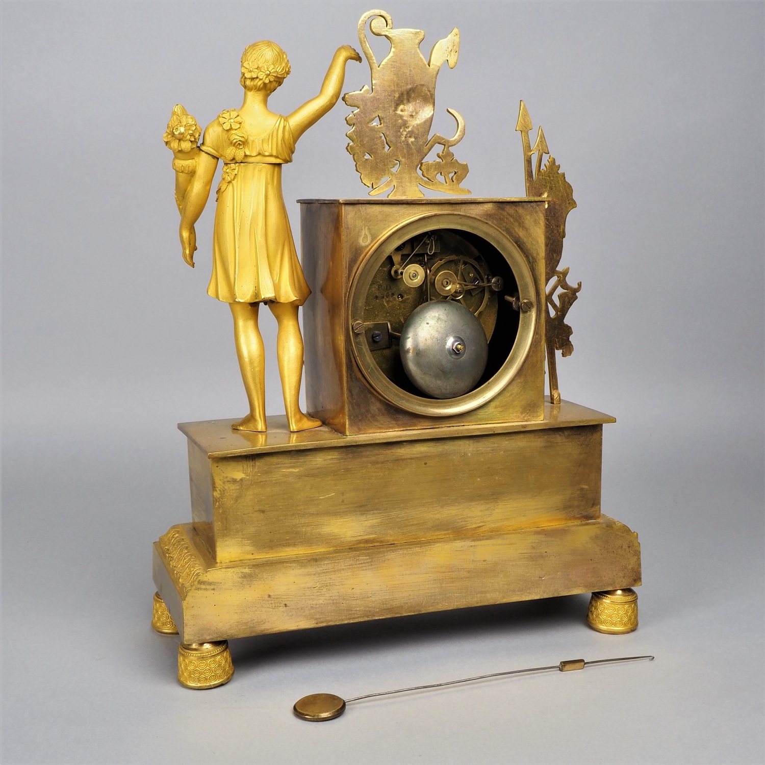 Classicist mantel clock, France around 1800 - Image 5 of 6