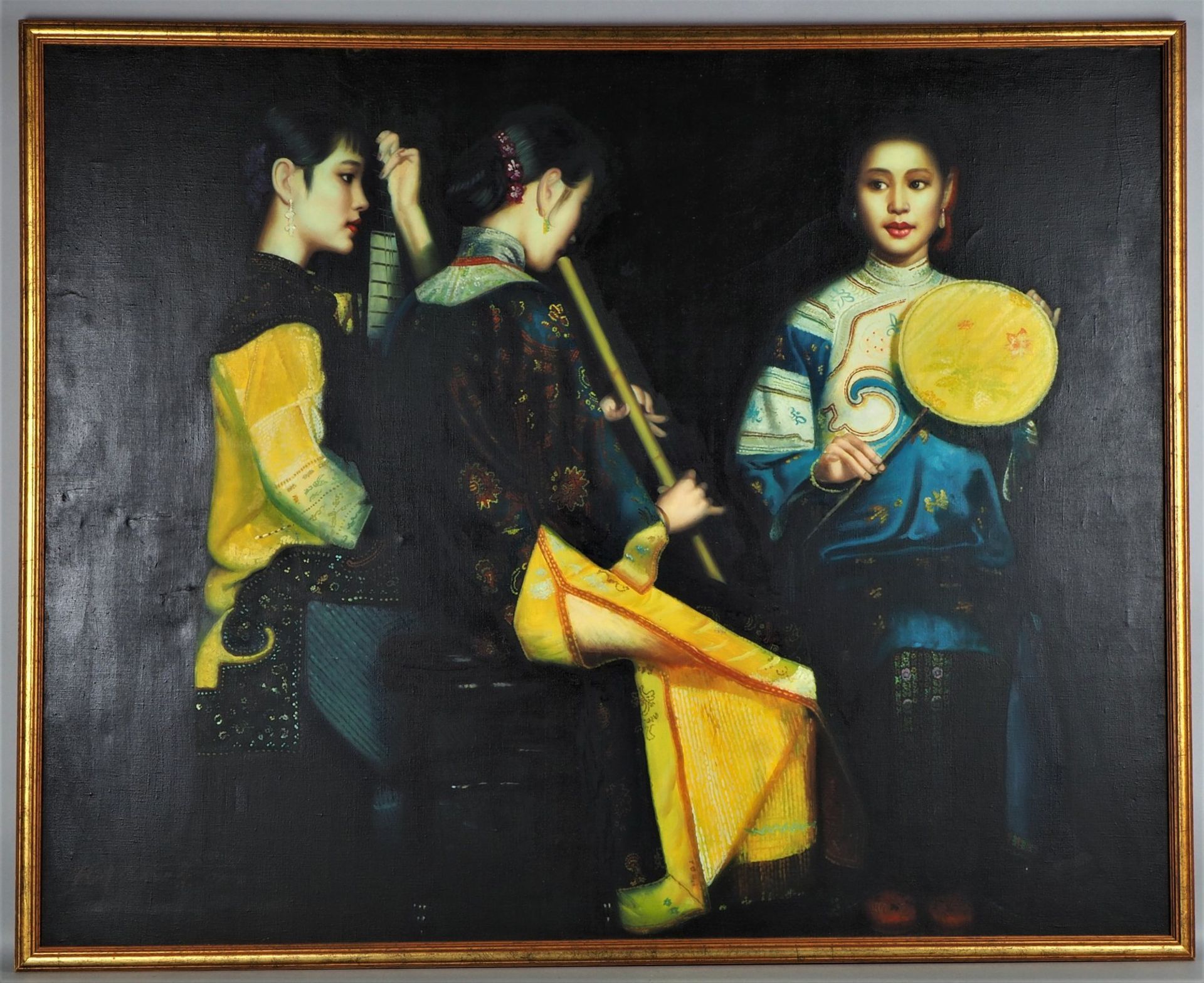 Three Chinese female musicians, 2nd half of 20th c.
