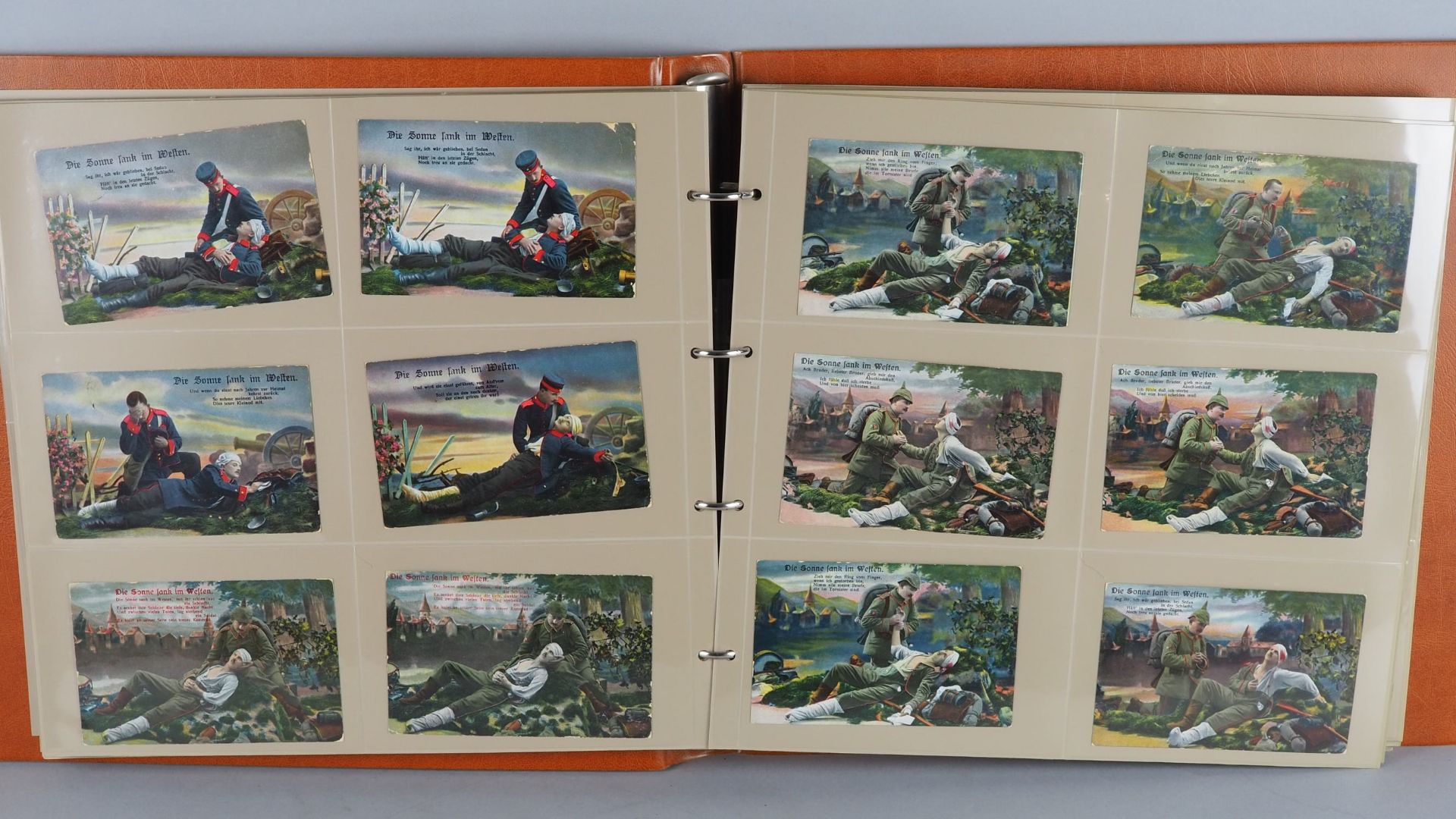 Großes patriotisches Bildpostkarten Album, Deutsches Kaiserreich, 1. WK. - 259 St. - Bild 7 aus 8
