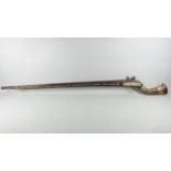Riesiges "Jezail" - Afghanisches Steinschlossgewehr um 1820 - L. 161cm