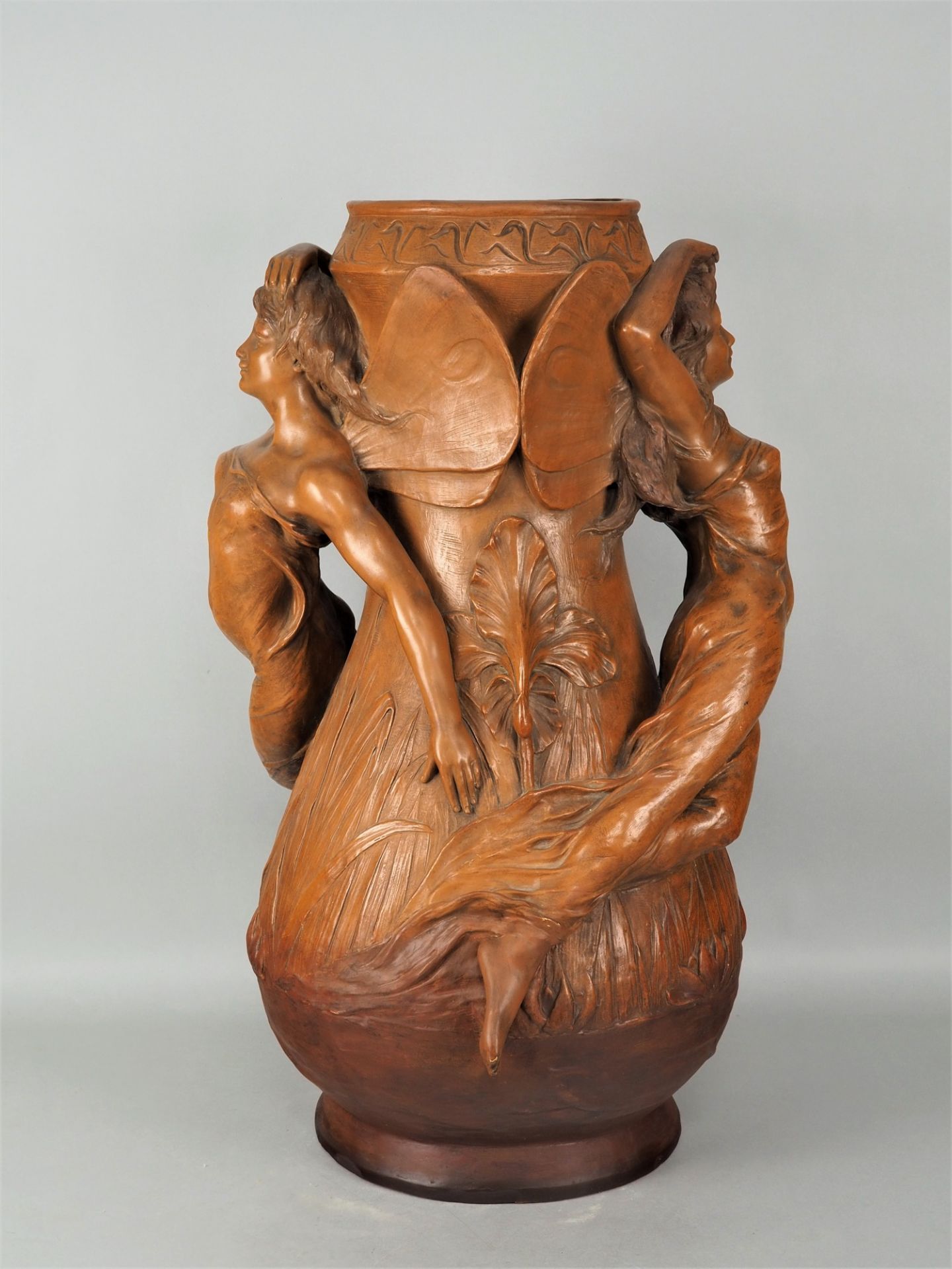 Art Nouveau floor standing vase around 1900 - Image 2 of 5