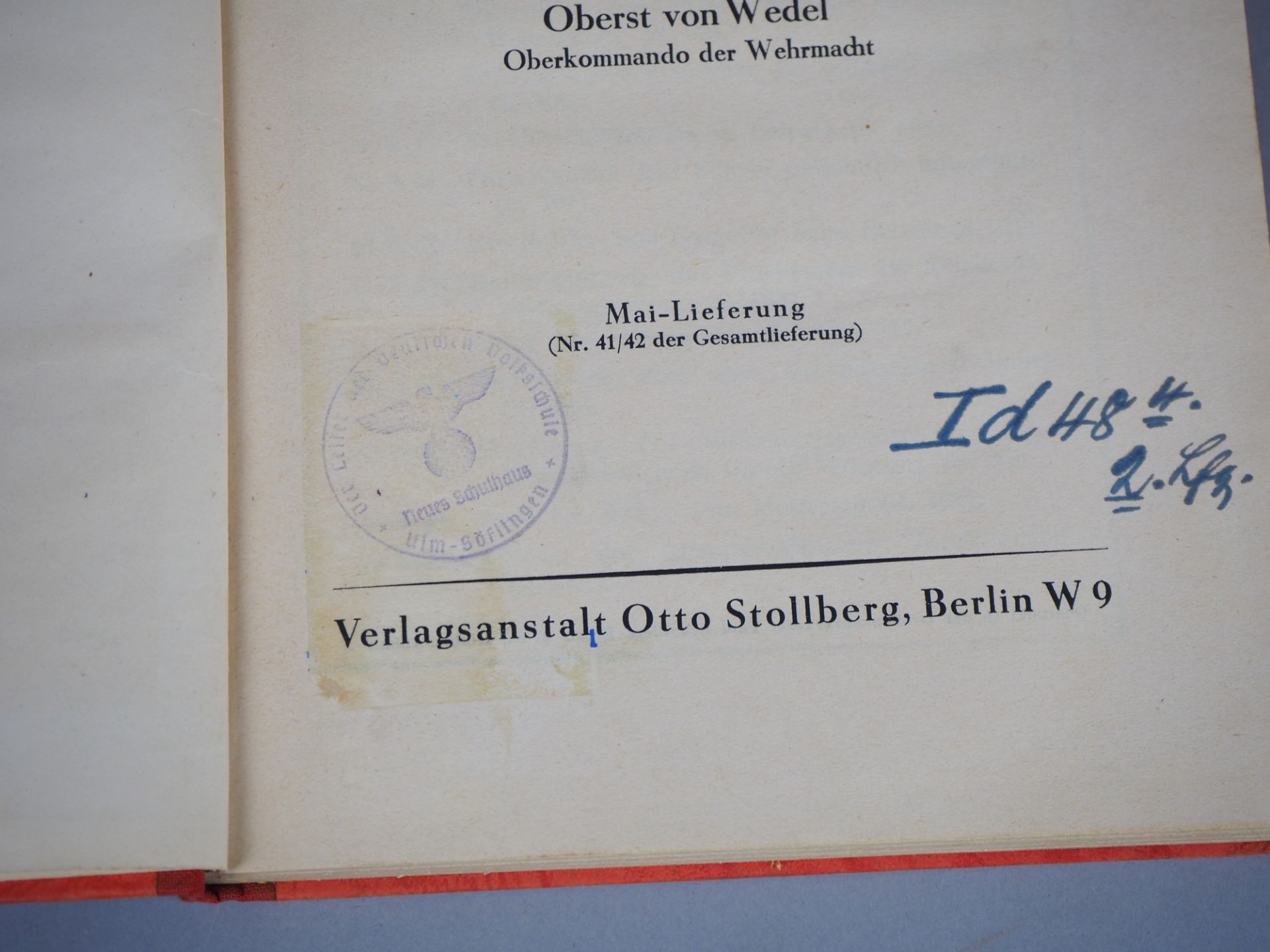 Buchserie "Deutschland im Kampf" mit Ulmer Stempel, 1939 - 1942 - Bild 3 aus 4
