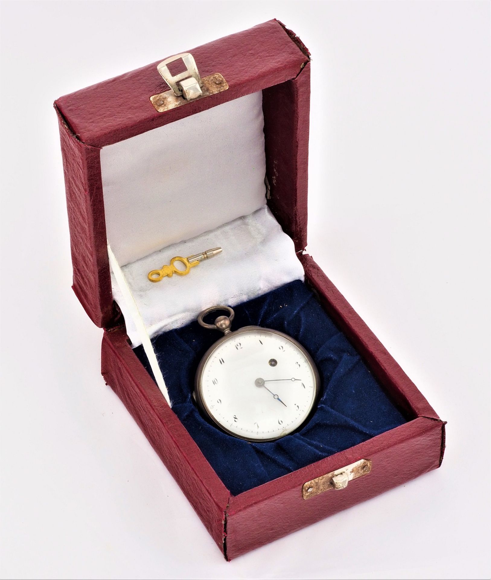 Large spindle pocket watch around 1780