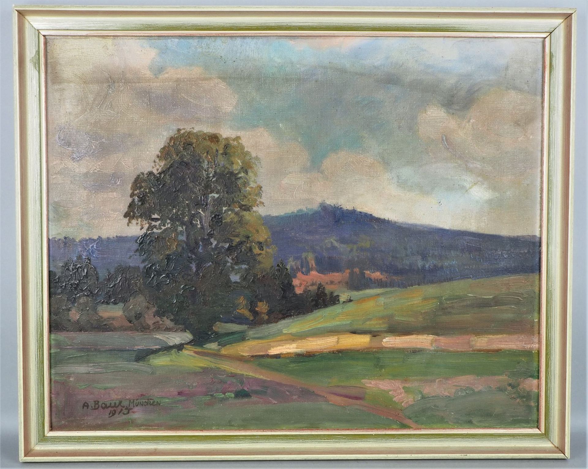 Anton Baur (1880, Biberach -1968, Munich), Landscape, 1915