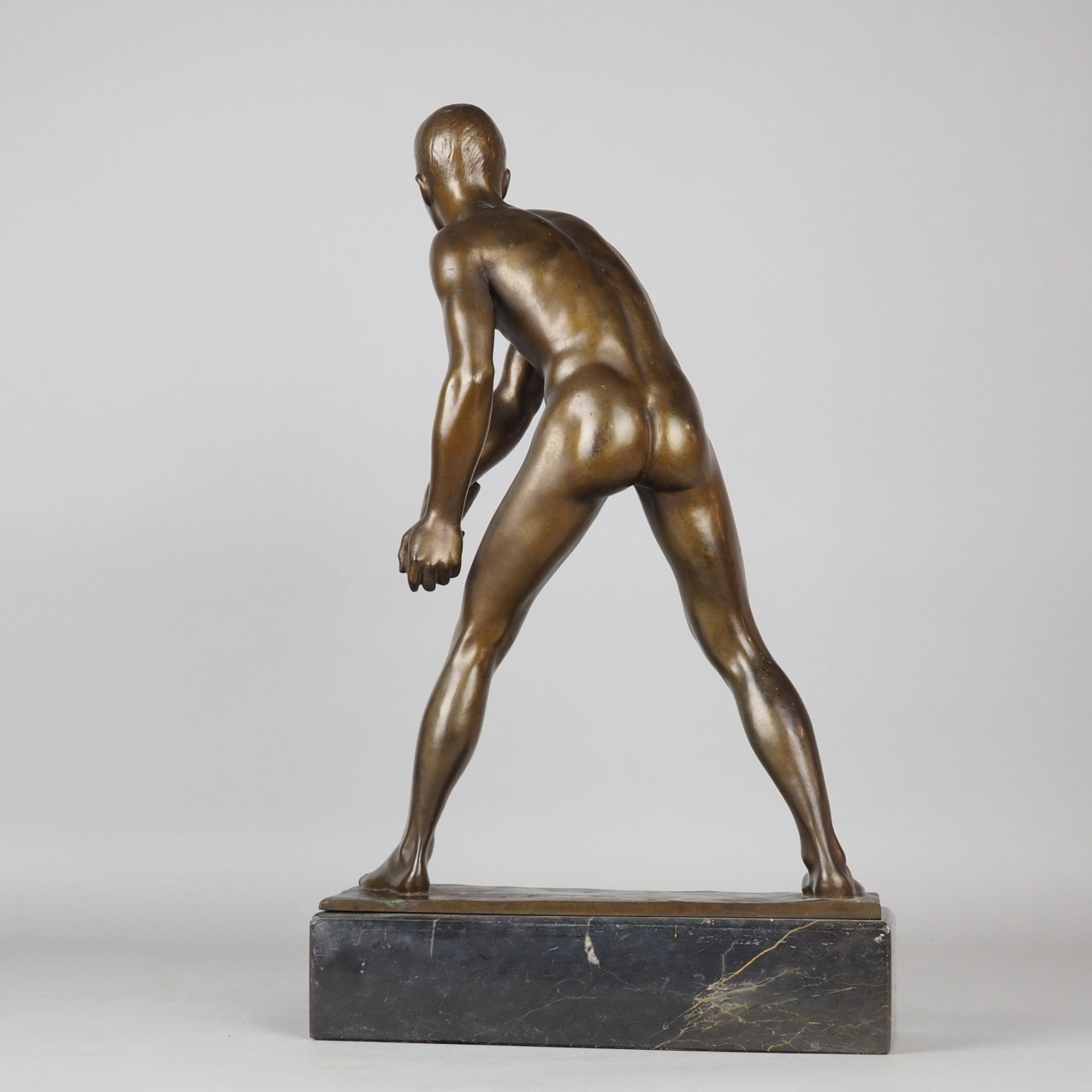 Male Nude of a Relay Runner by August Kattentidt ca. 1930 - Image 4 of 6