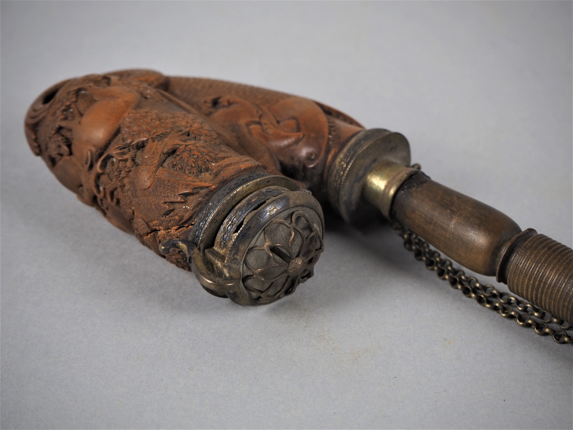 Tobacco pipe Ulmer Kloben / Bag pipe, early 19th century. - Image 5 of 5