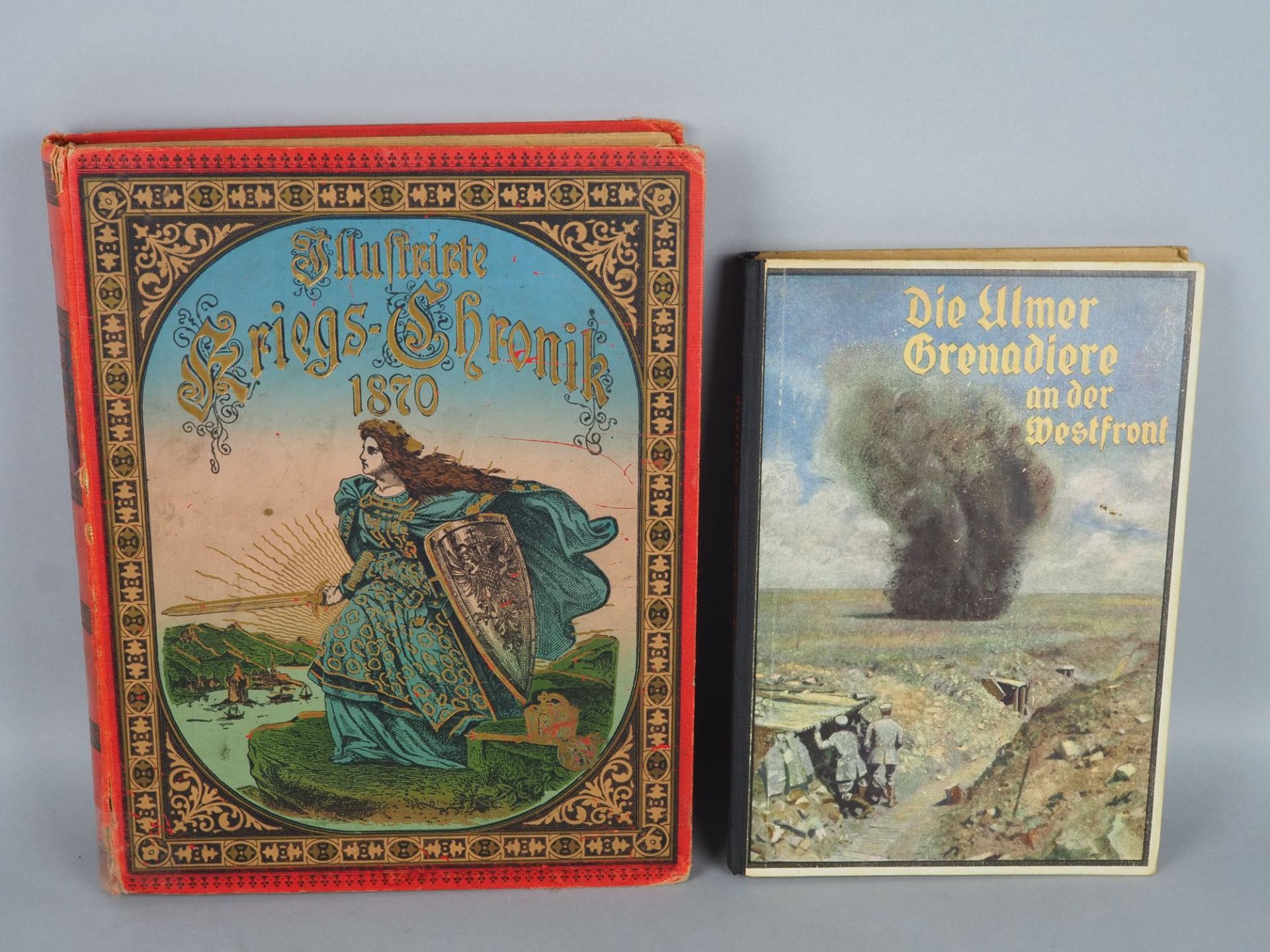 2 Militaria Bücher um 1900