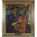 Alfred Mendler (1879 Riedlingen - 1955, Ulm) - Gitarrenspielerin, 1934