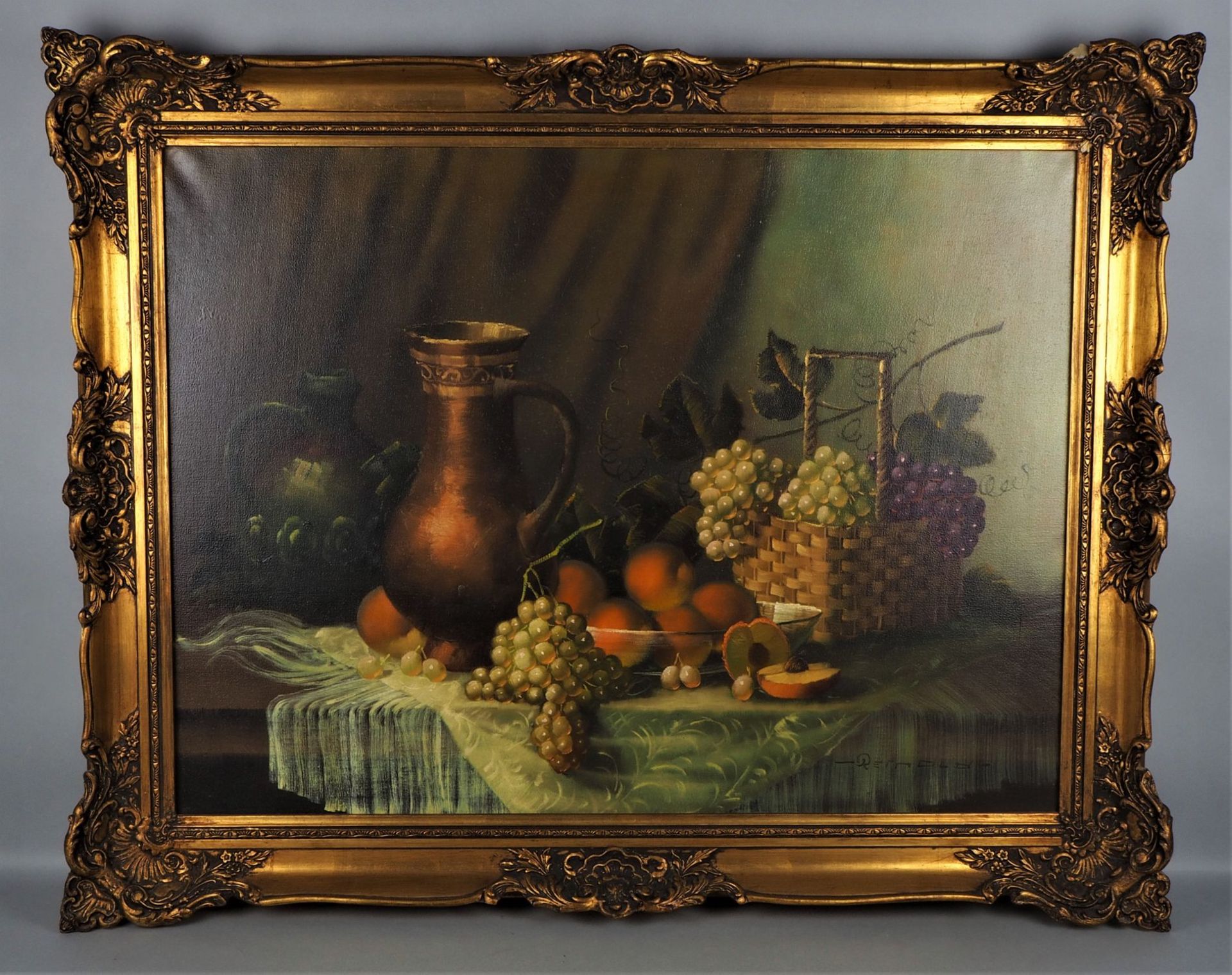 Still life with fruit, 20th c. - sign. REINHOLD, 20th c.